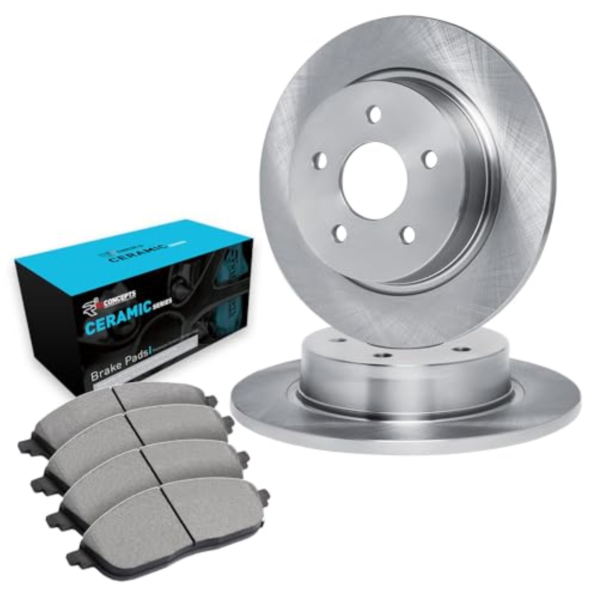 R1 Concepts Disc Brake Rotor Set with Ceramic Pads WFWN1-63055