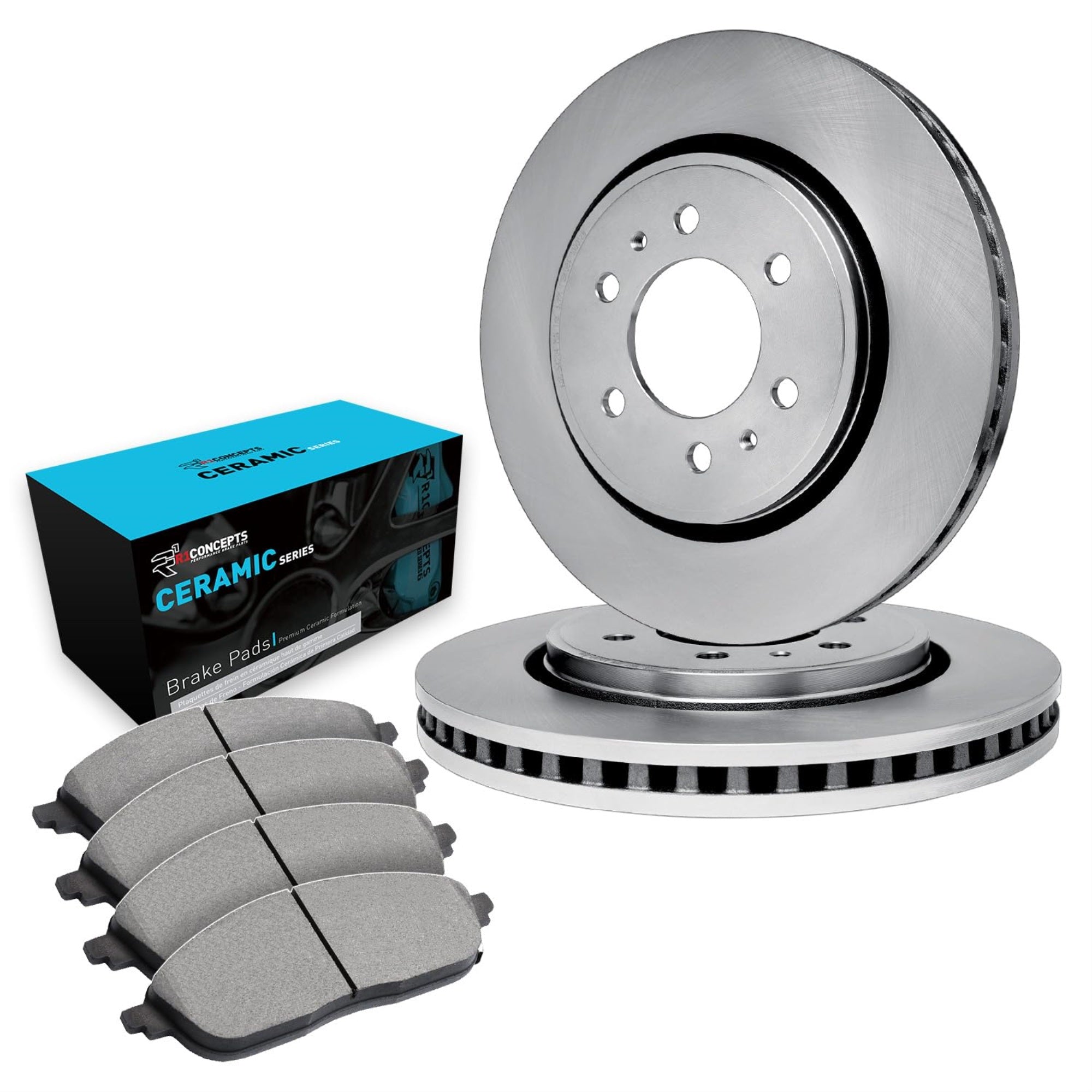 R1 Concepts Disc Brake Rotor Set with Ceramic Pads WFWN1-67023