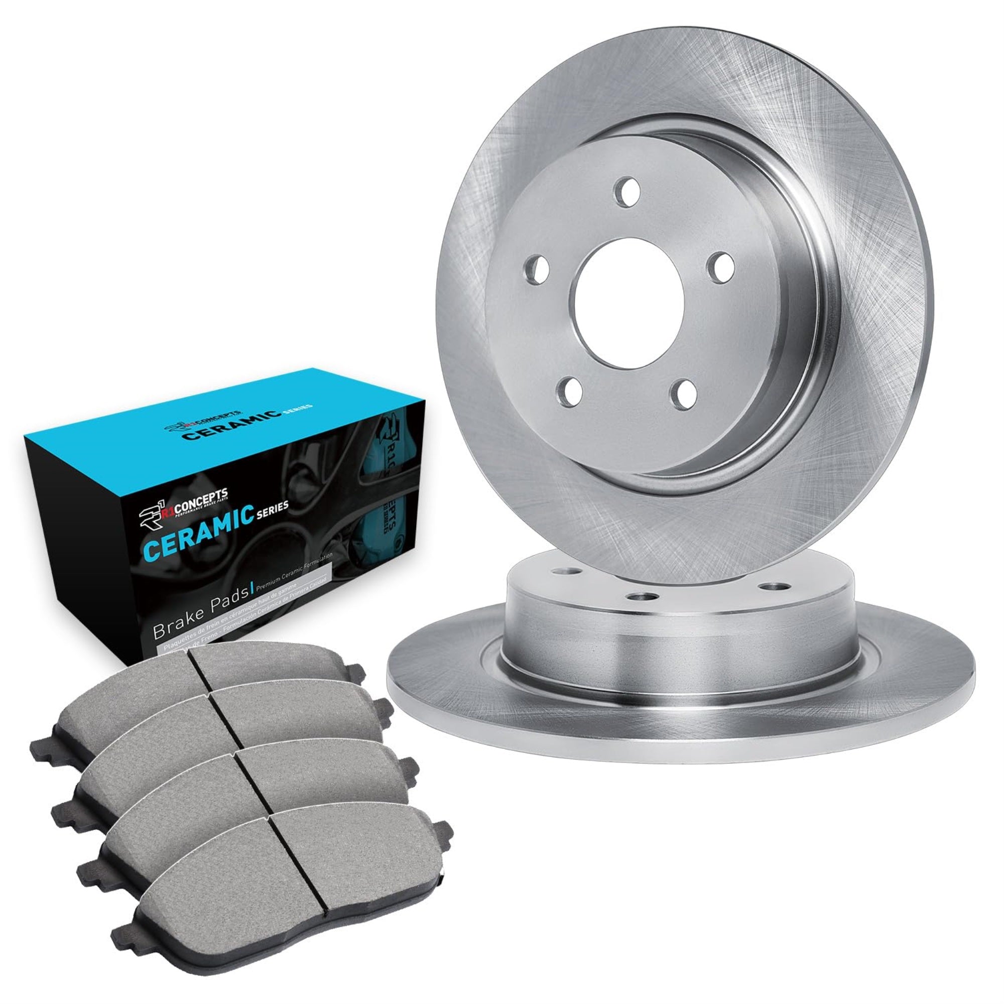 R1 Concepts Disc Brake Rotor Set with Ceramic Pads WFWN1-76169
