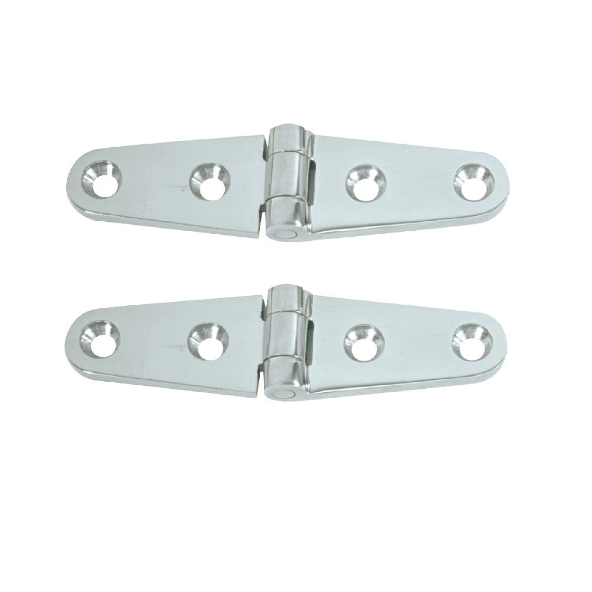 Strap Hinge 4''X11/16'' Chr/Brass Pair