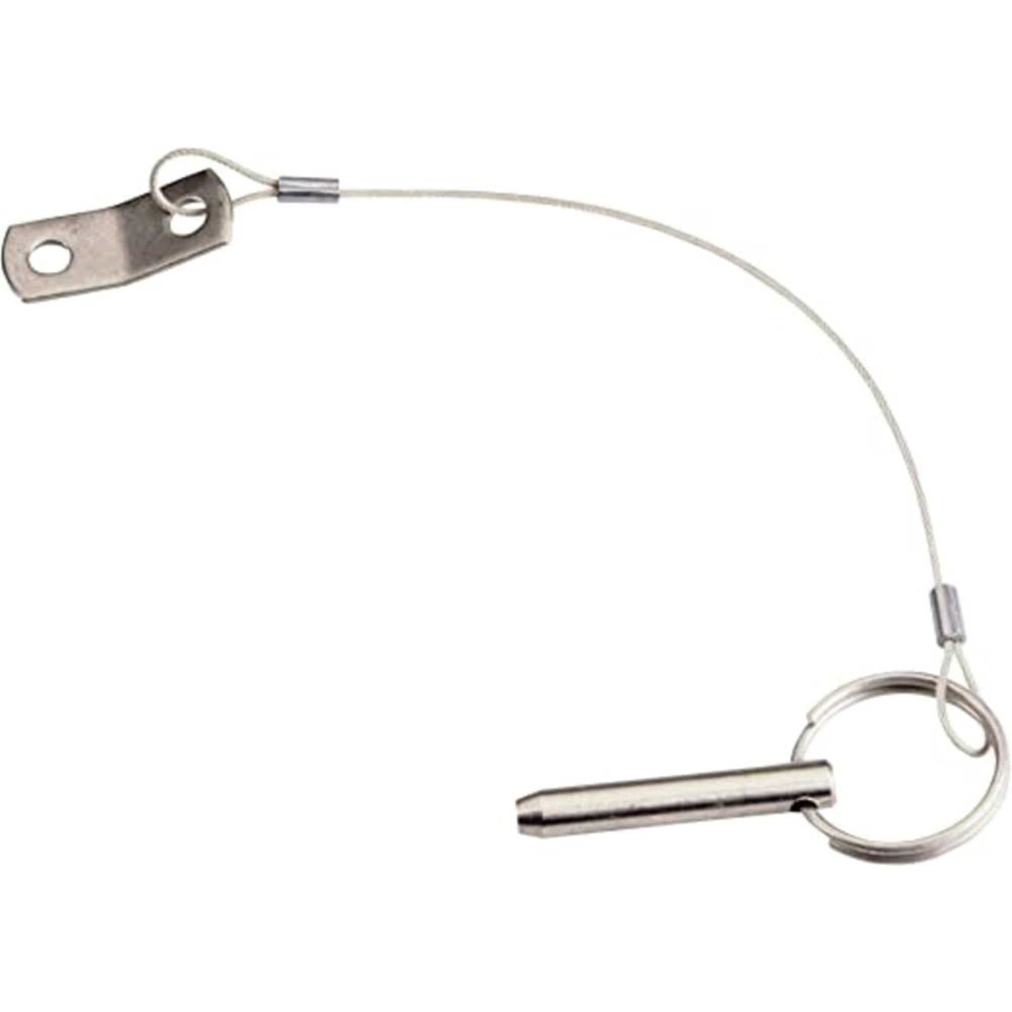 Whitecap Ind Whitecap S-1020C Quick Release Pin With Lanyard And Tab - 1/4' X 1'