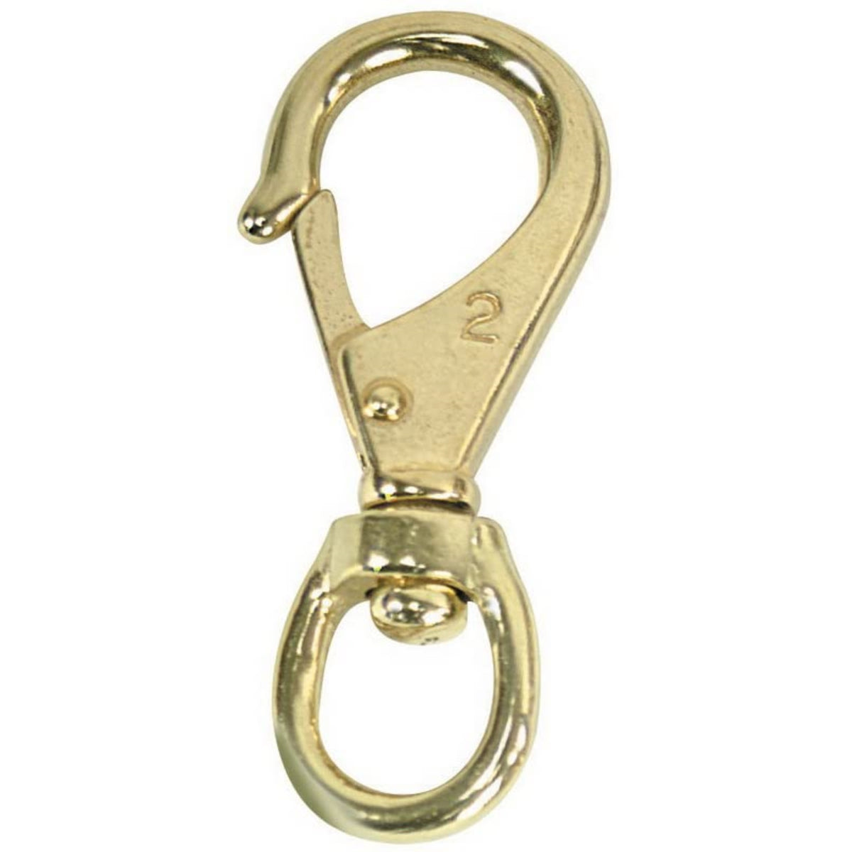 Whitecap S-1106, 7/8' Eye Swivel Boat Snap Size #3, Brass