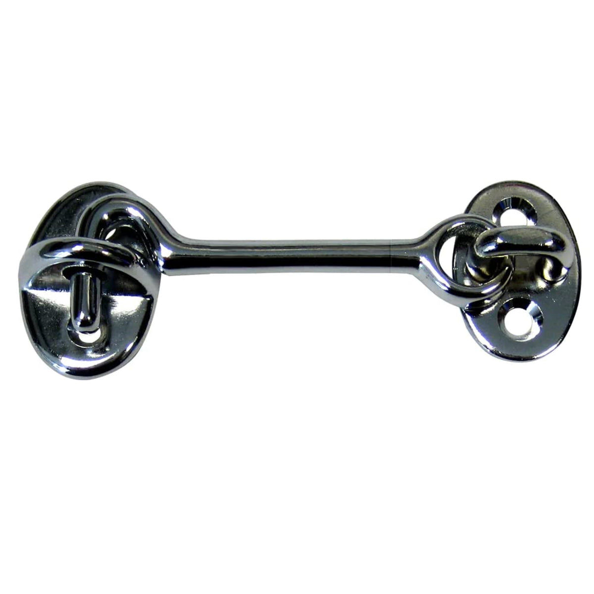 Whitecap Cabin Door Hook - Cp/Brass - 3'