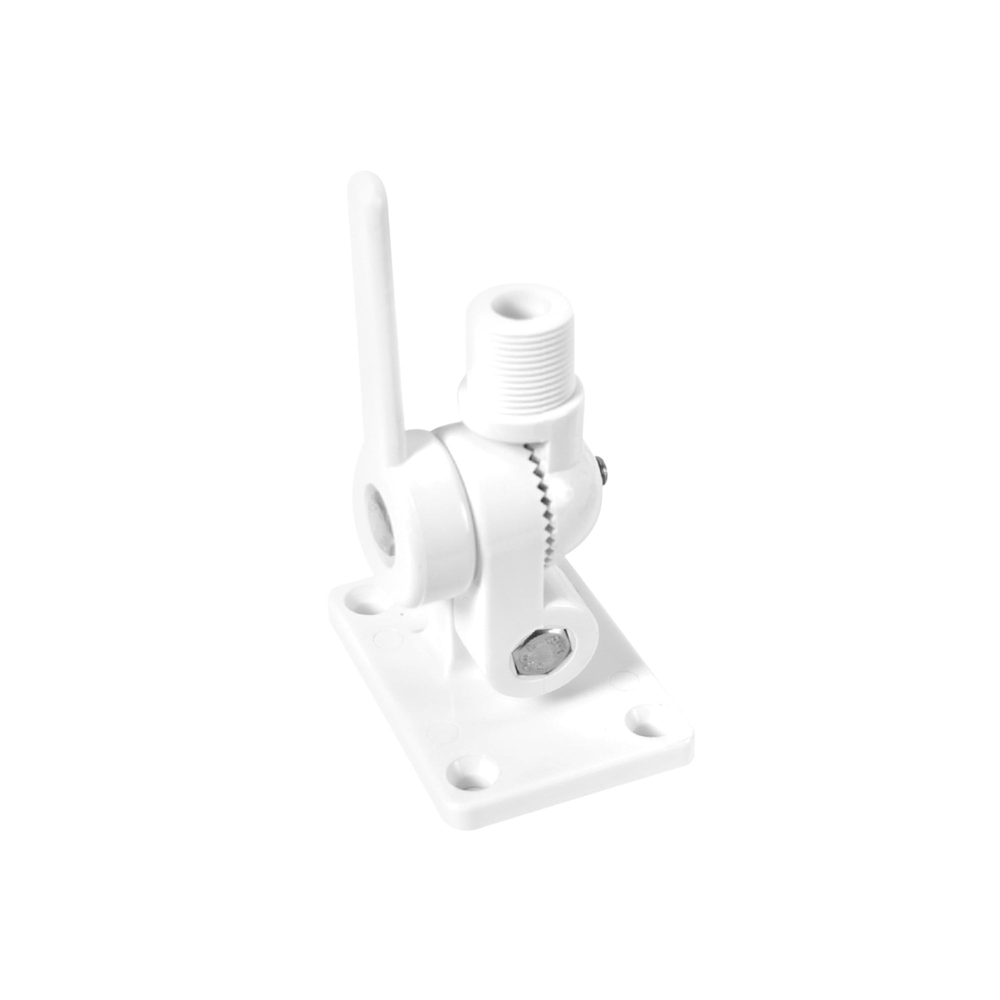 Whitecap Ind Whitecap S-1805C White Nylon Ratchet/Antenna Mount - 3-9/16' L X 2-1/2' W