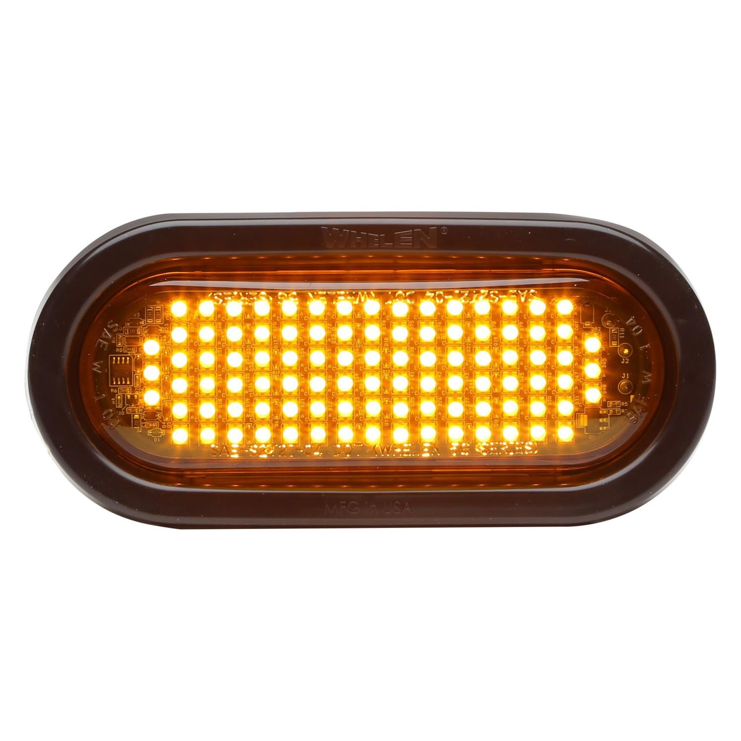 6In Oval Warning Light Grommet Mount (Grommet Included)