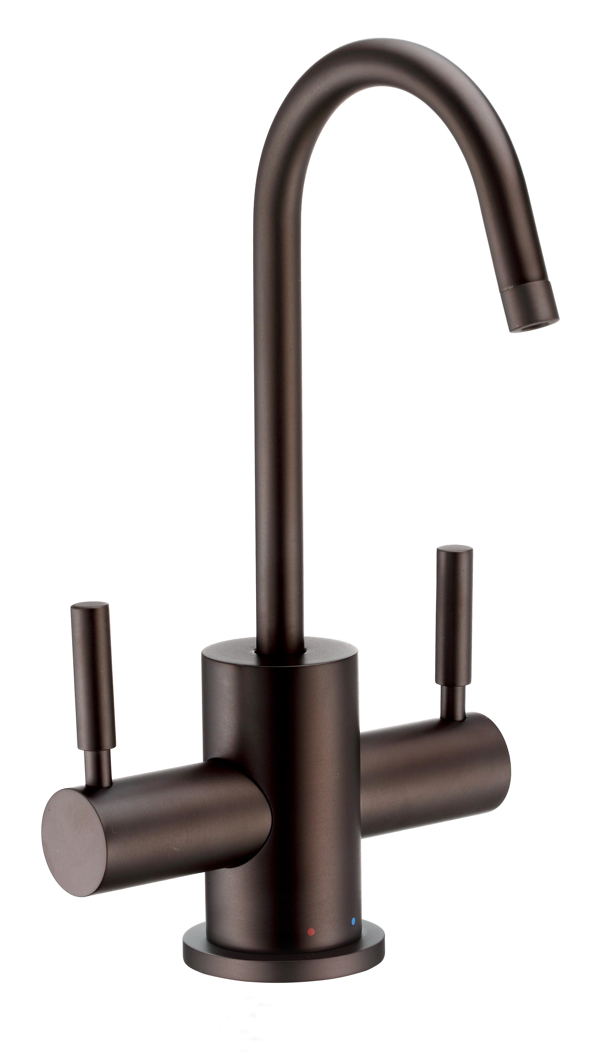 Point of Use Instant Hot/Cold Water Drinking Faucet with Gooseneck Swivel Spout  - Oil Rubbed Bronze