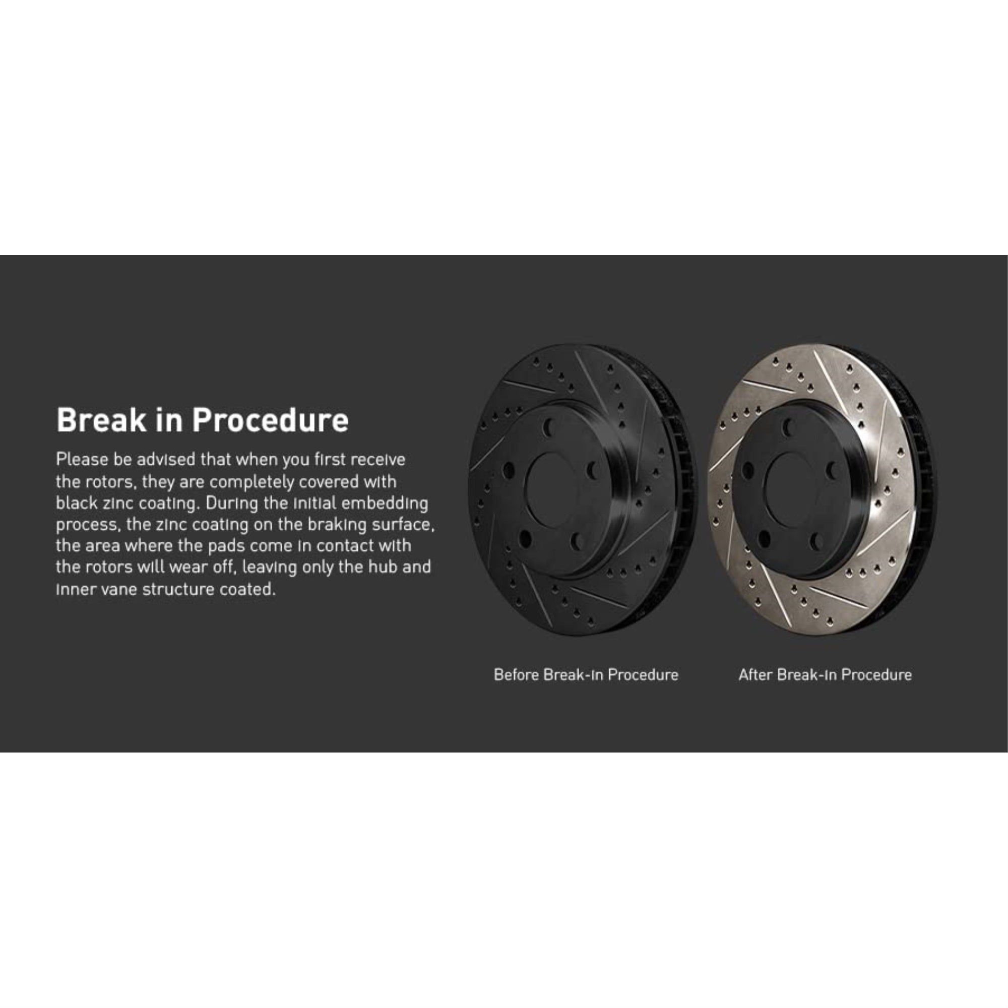 R1 Concepts Drilled And Slotted Black Disc Brake Rotor Set With Optimum Oe Pads And Hardware Whuh2-03089