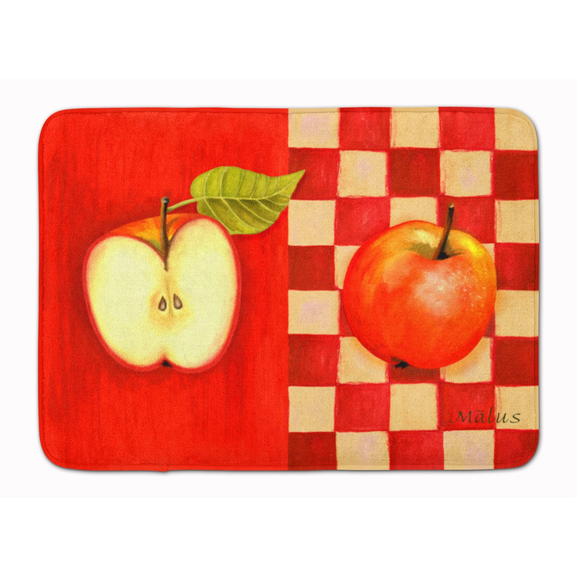 Caroline'S Treasures Apple By Ute Nuhn Floor Mat, 19 X 27, Multicolor