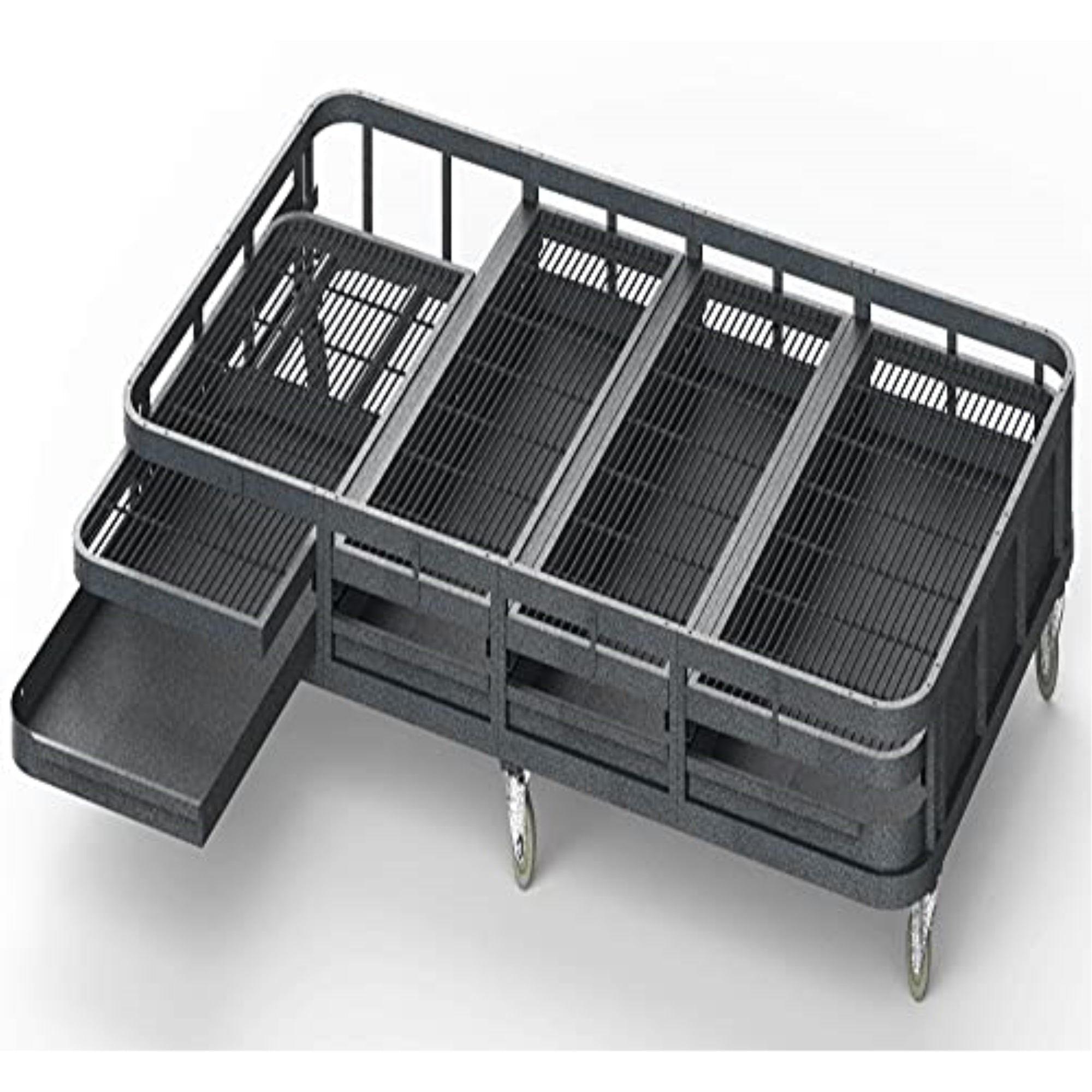 Base For Wi11062, Easy Glide Wheel, Slide Trays And Grates