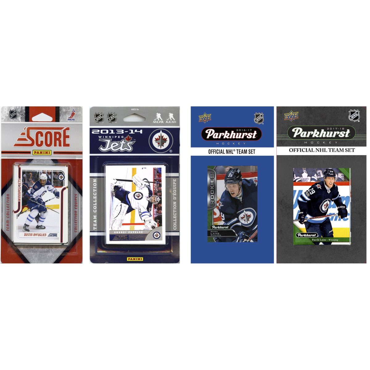 Nhl Winnipeg Jets 4 Different Licensed Trading Card Team Sets