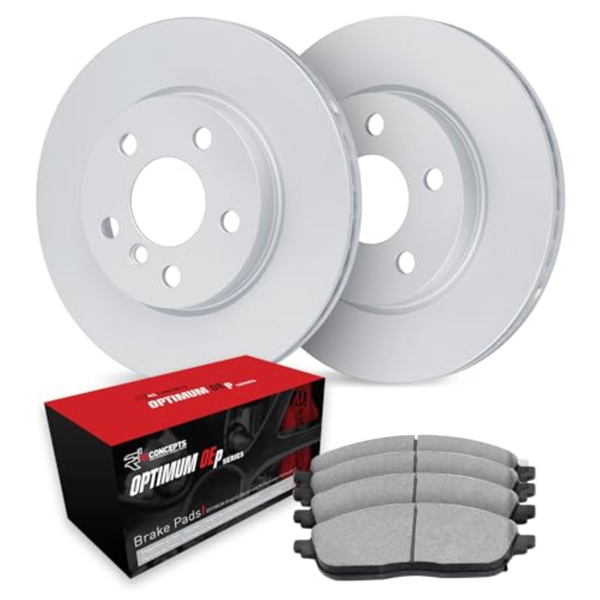R1 Concepts GEOMET Disc Brake Rotor Set with Optimum Oe Pads WJUN1-63017