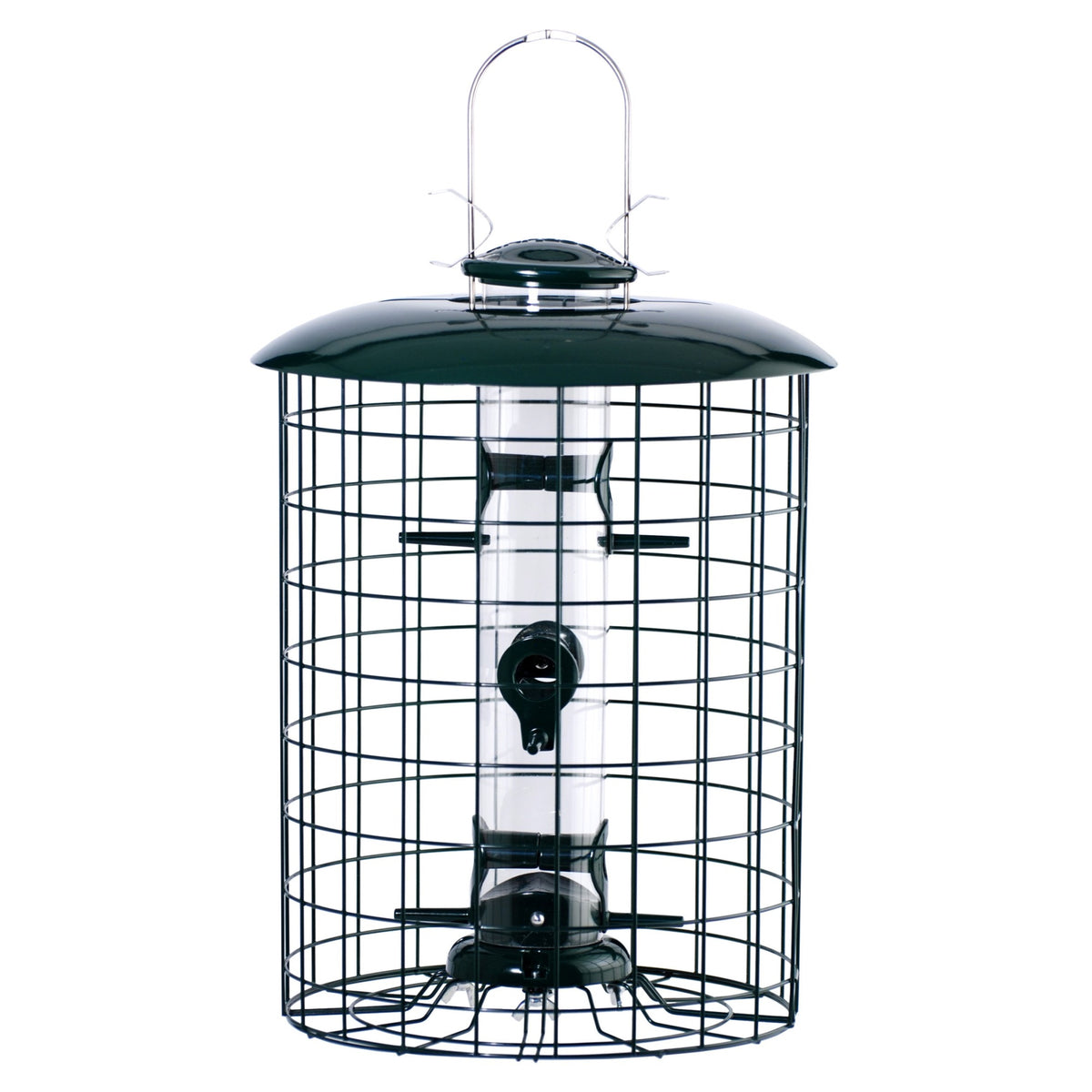 Caged 6 Port Seed Tube Feeder