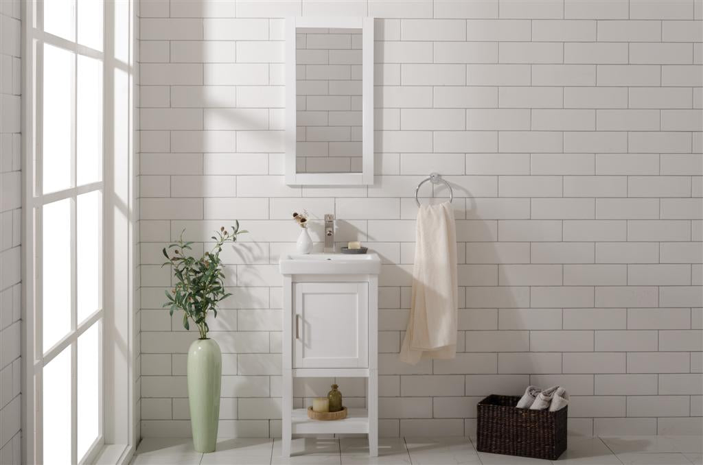18 White Sink Vanity