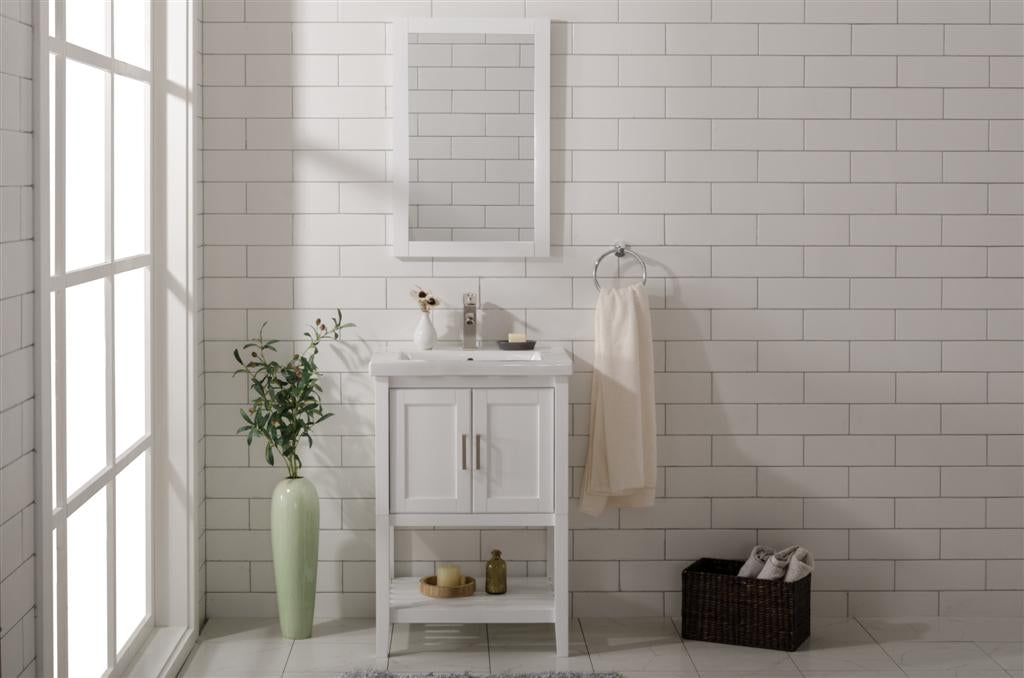 24 Kd White Sink Vanity