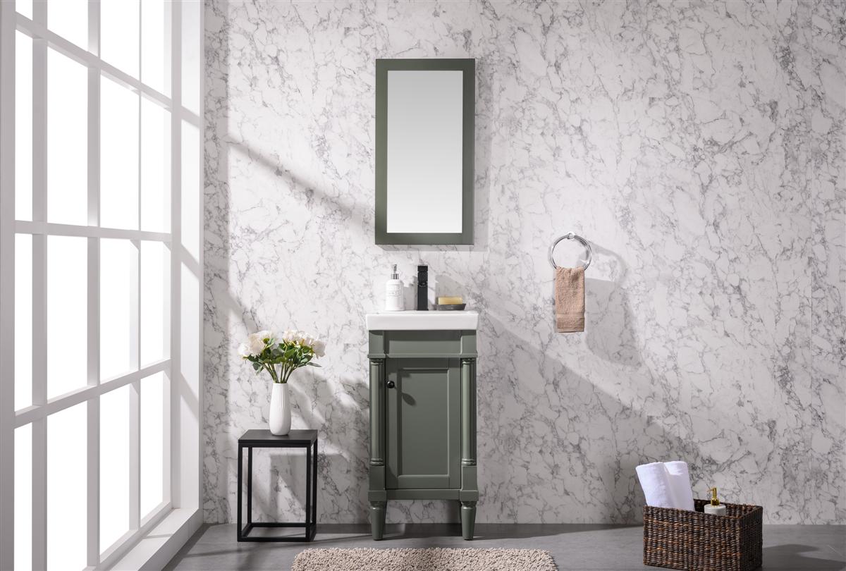 18 Pewter Green Sink Vanity