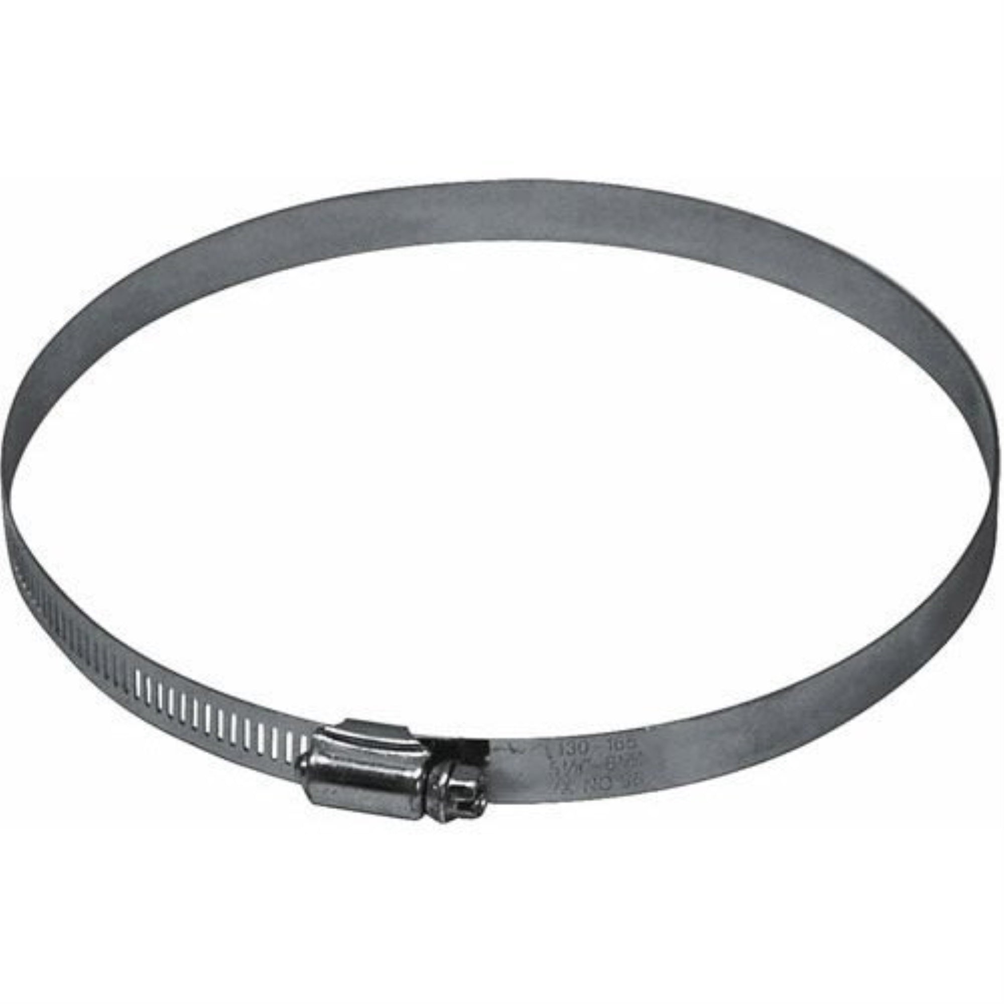 Worm Gear Clamp, Galvanized, 4-In.