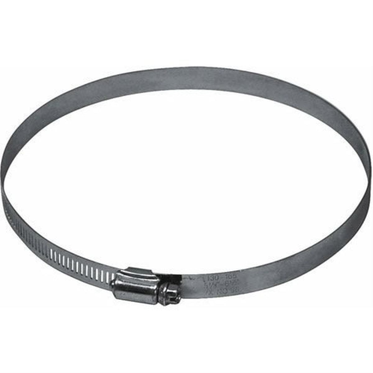 Worm Gear Clamp, Galvanized, 4-In.