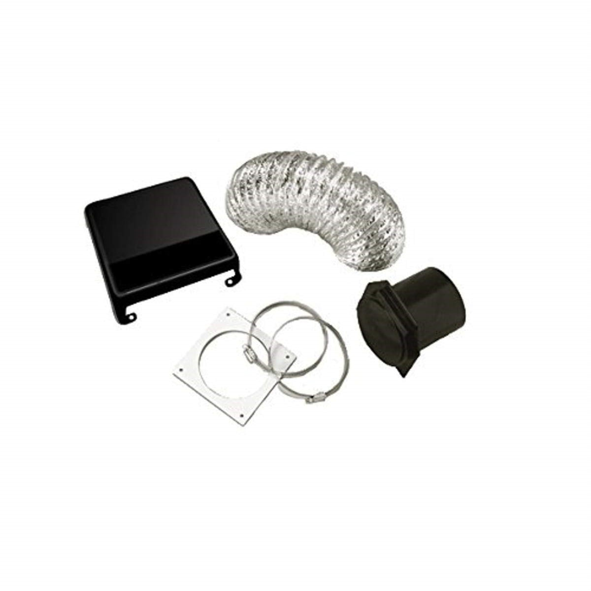 Westland Vid403Ab Deluxe Dryer Vent Kit (Black Vent Cover)