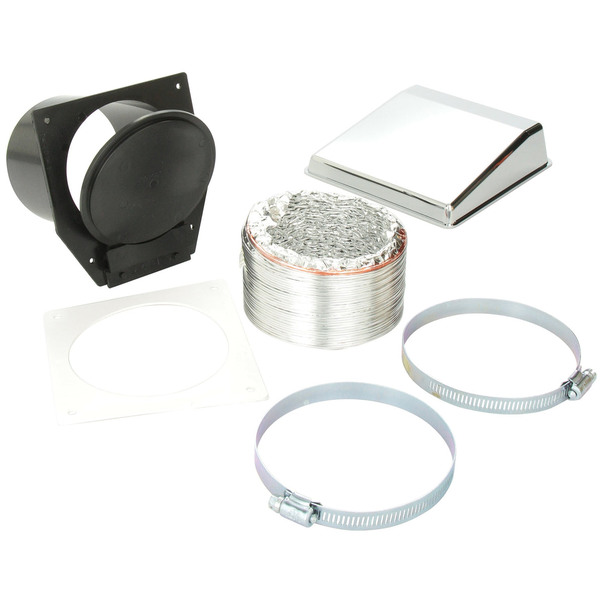 Westland Vid403Ac Sales Deluxe Dryer Vent Kit With Chrome Vent Cover
