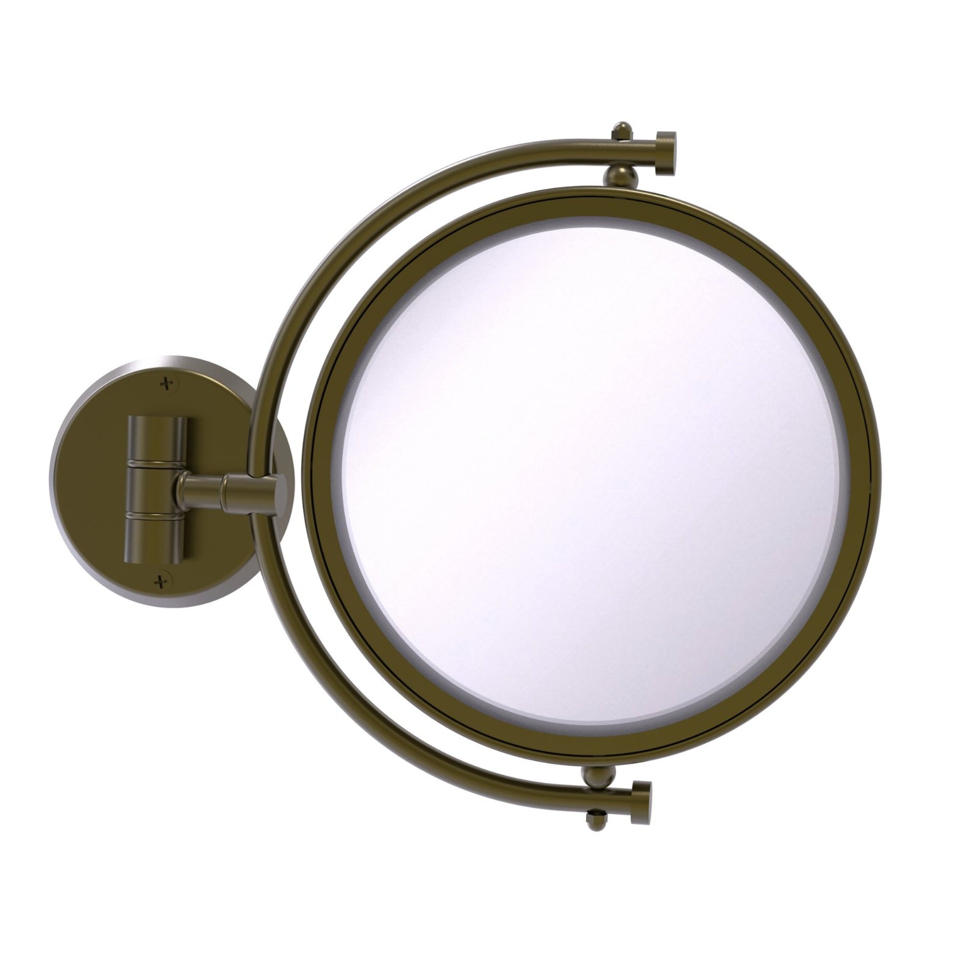 8 Inch Wall Mounted Make-Up Mirror 2X Magnification - Wm-4/2X-Abr
