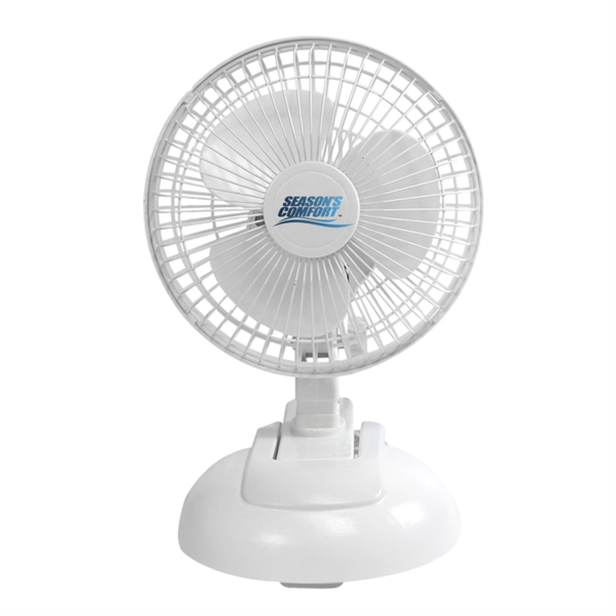 Seasons Comfort Ftc6 6-In. 2-In-1 Tabletop And Clip-On Portable Fan, Ftc6, White