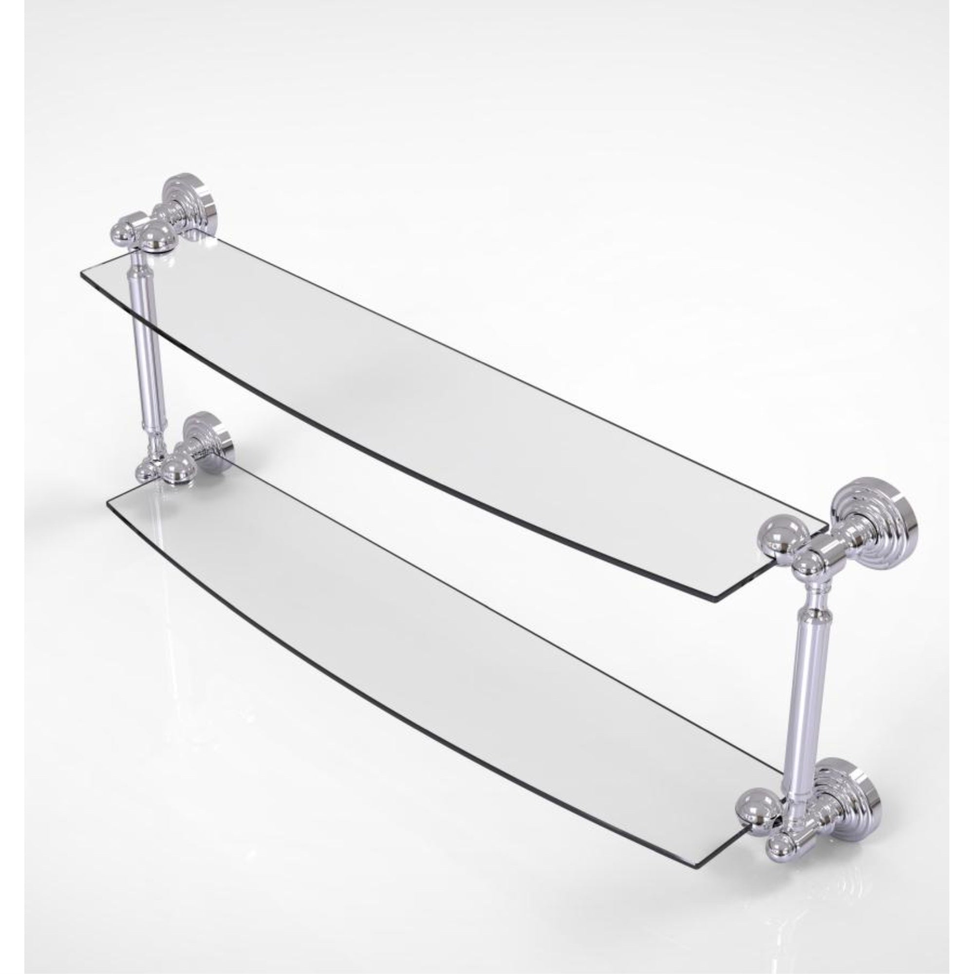 Waverly Place Collection 24 Inch Two Tiered Glass Shelf - WP-34/24-PC