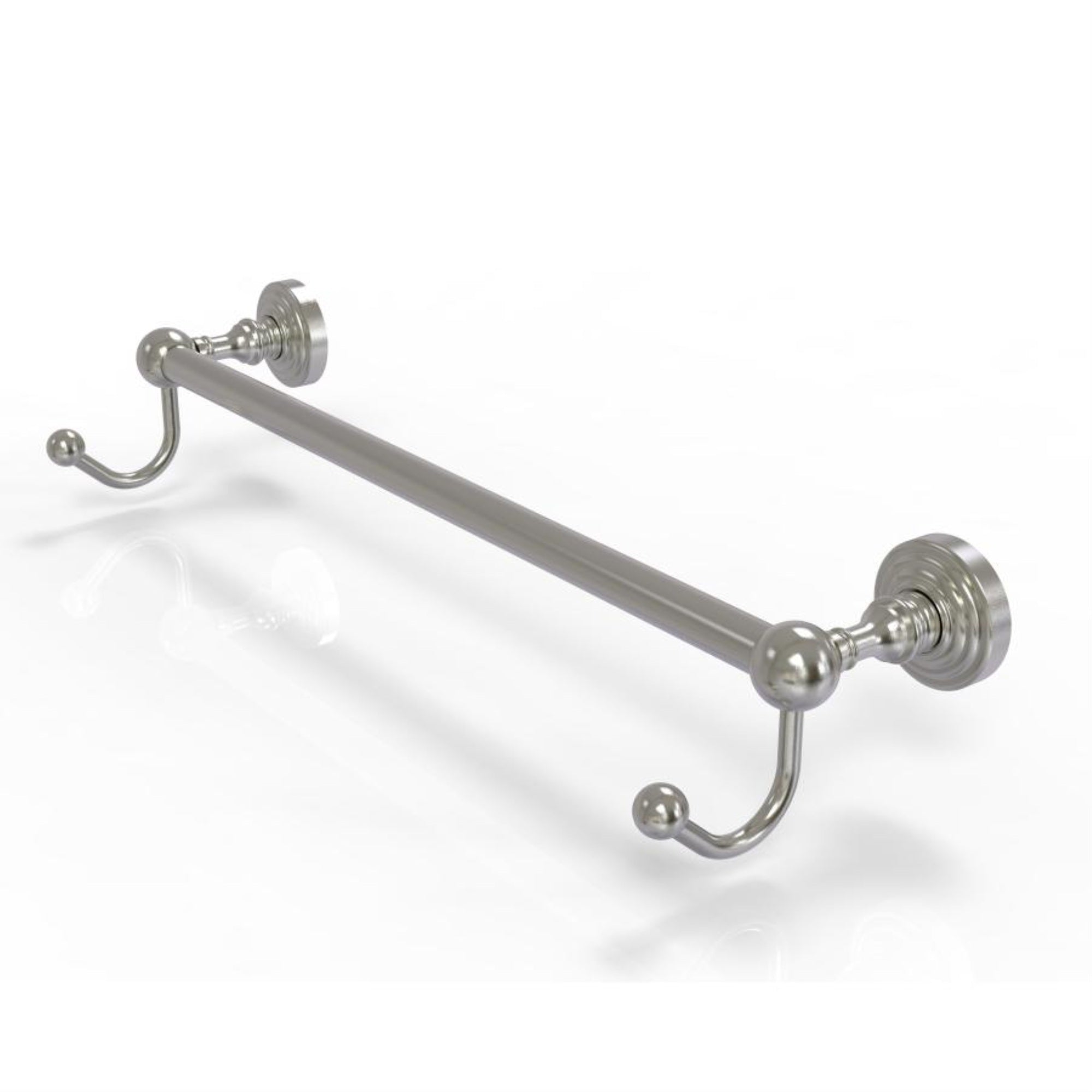 Waverly Place Collection 36 Inch Towel Bar With Integrated Hooks - Wp-41-36-Hk-Sn