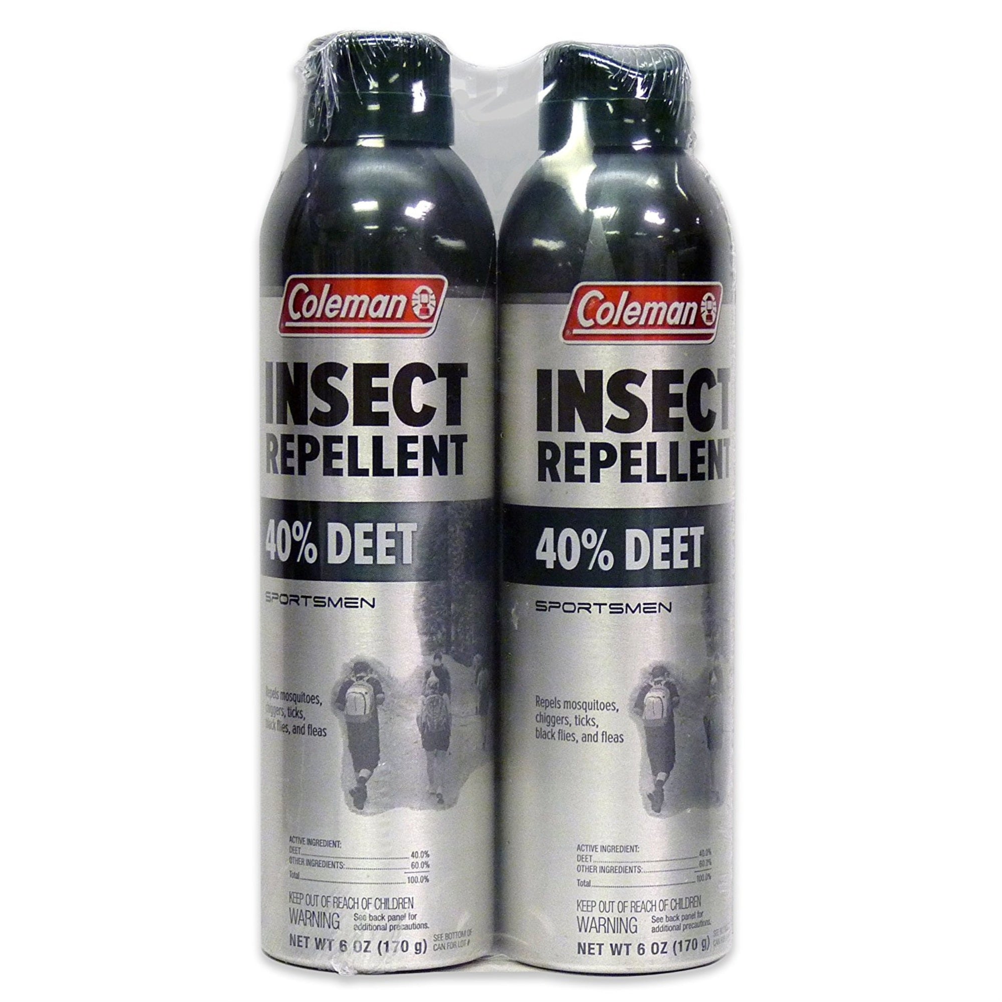 7352 - Wpc Coleman 40% Deet 6 Oz. Aerosol Twin Pack