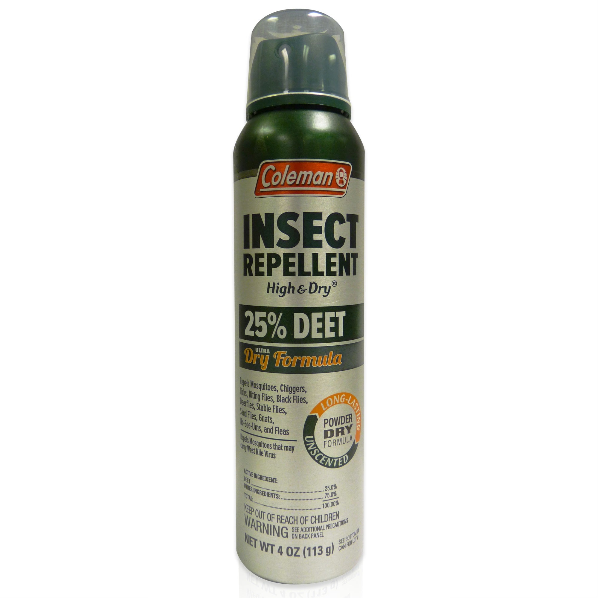 7514 - Wpc Coleman 25% Deet High &Amp; Dry 4Oz Aerosol