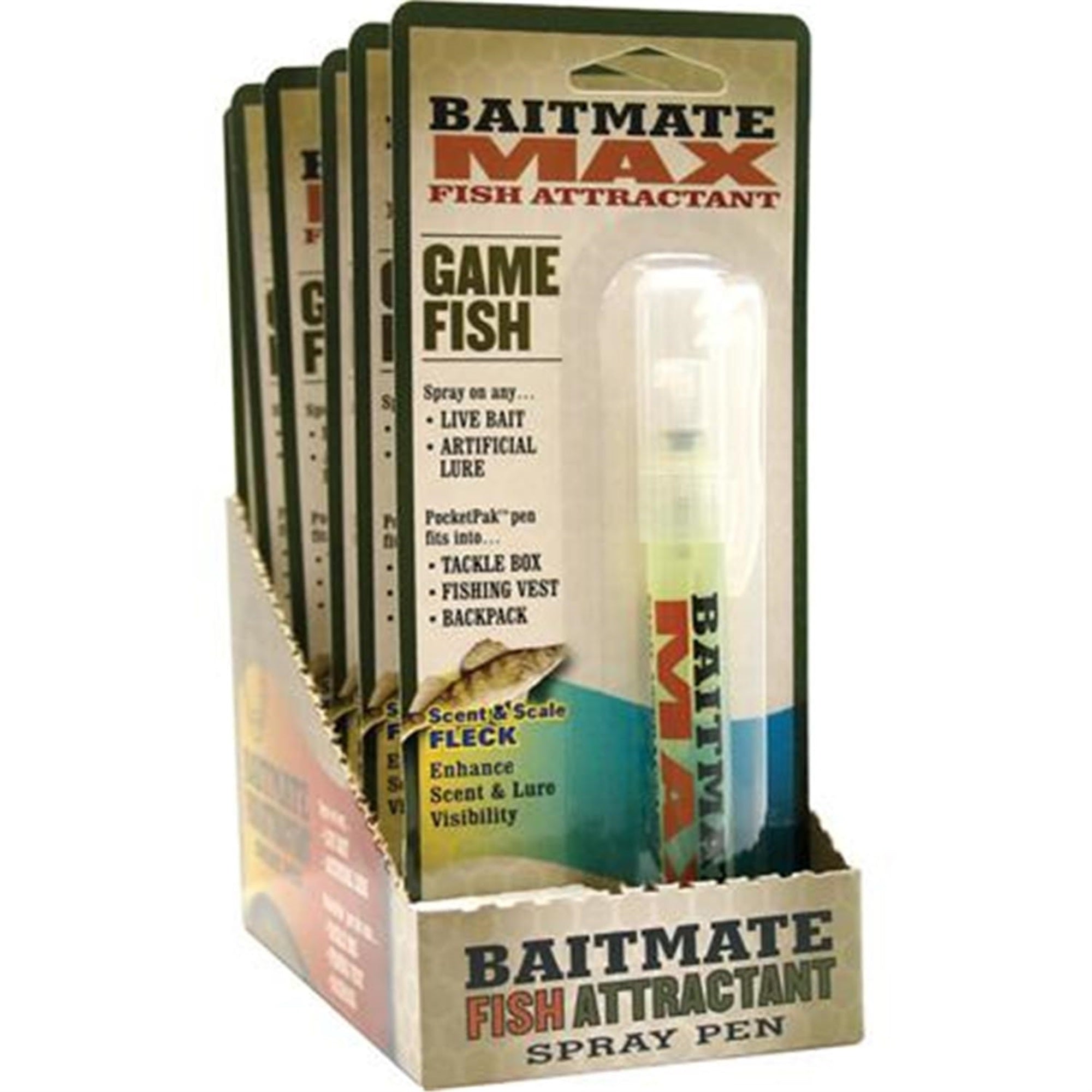Baitmate Max Gamefish Spray Pen 6 Pc. Pdq Tray  (72/Case)