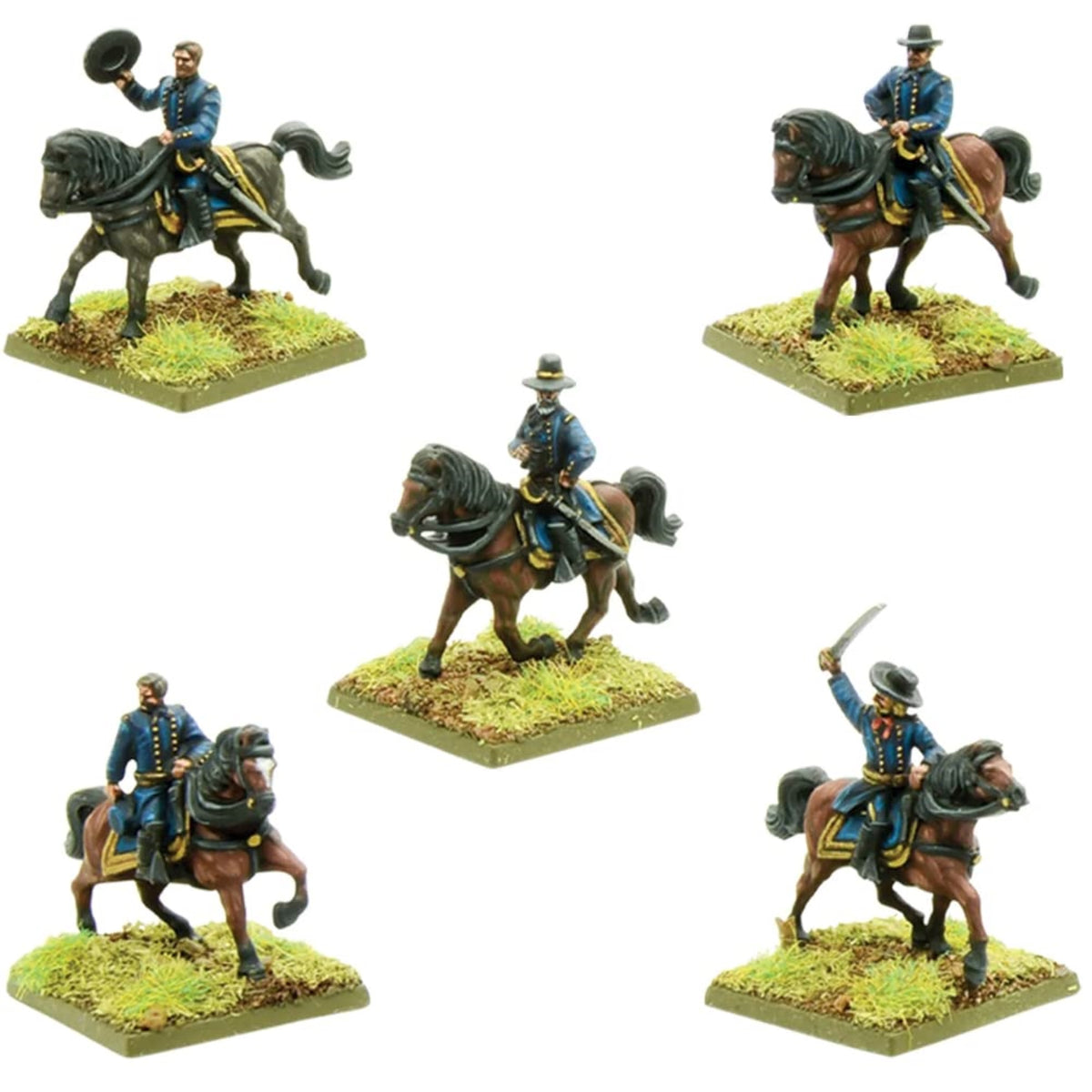 Black Powder Epic Battles American Civil War Union Commanders Military Table Top Wargaming Plastic Model Kit 312414009