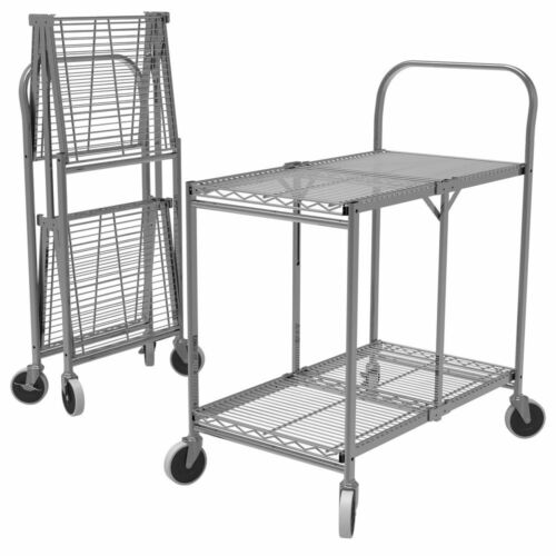 Luxor - Three-Shelf Collapsible Wire Utility Cart