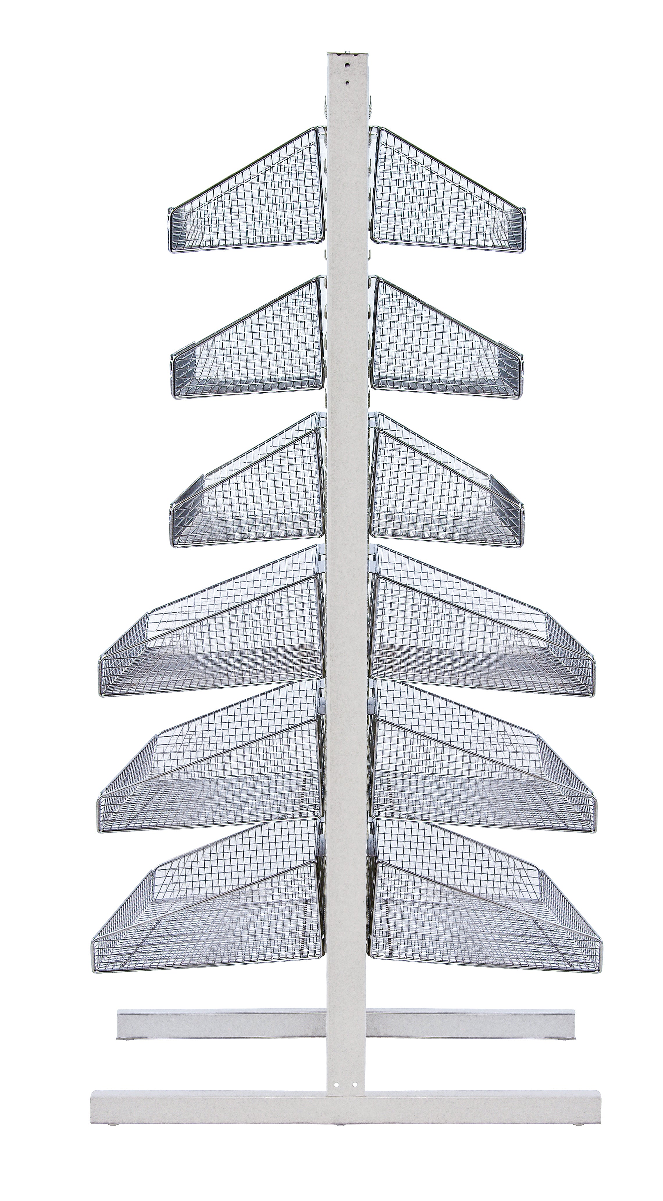 Partition Wall Frame, Starter, double sided, included: (3) tie bars and top caps, (1) upright, white finish