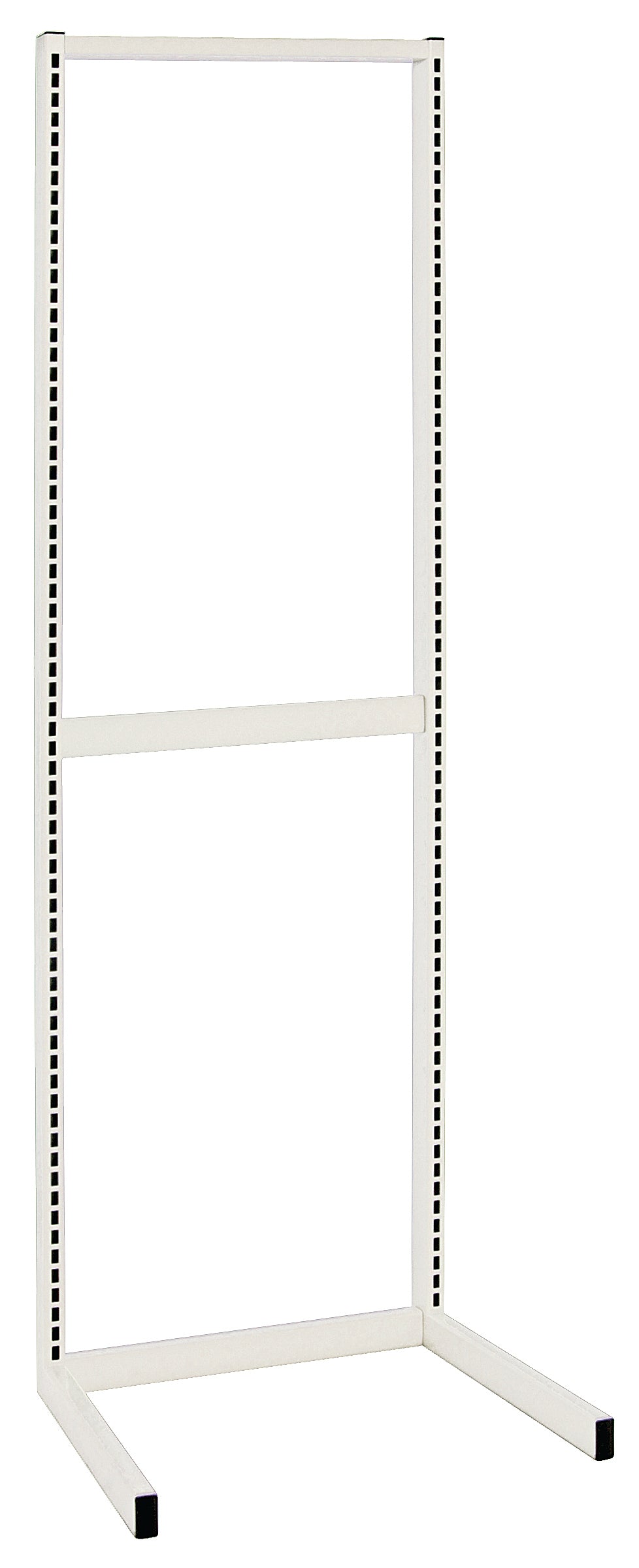 Partition Wall Frame, Starter, single sided, included: (3) tie bars and top caps, (1) upright, white finish