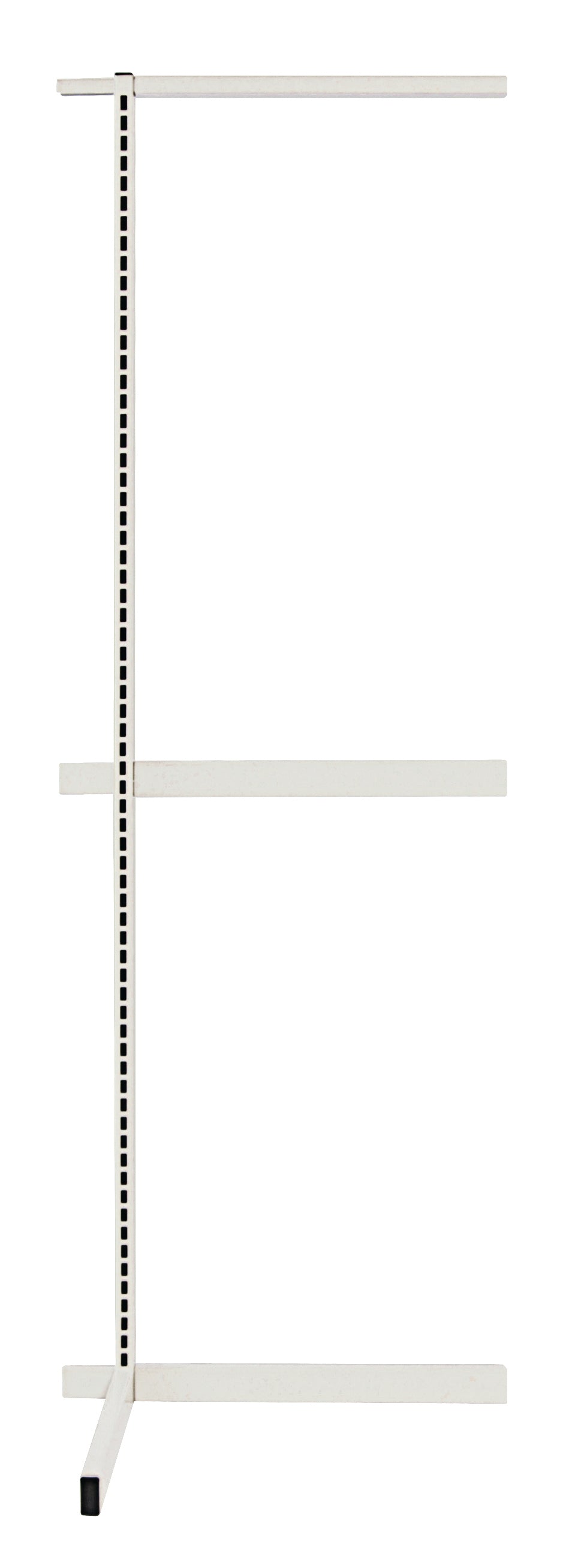 Partition Wall Frame, Add-On, single sided, 18"W x 70"H, includes: (3) tie bar and top caps, (1) common upright, white finish