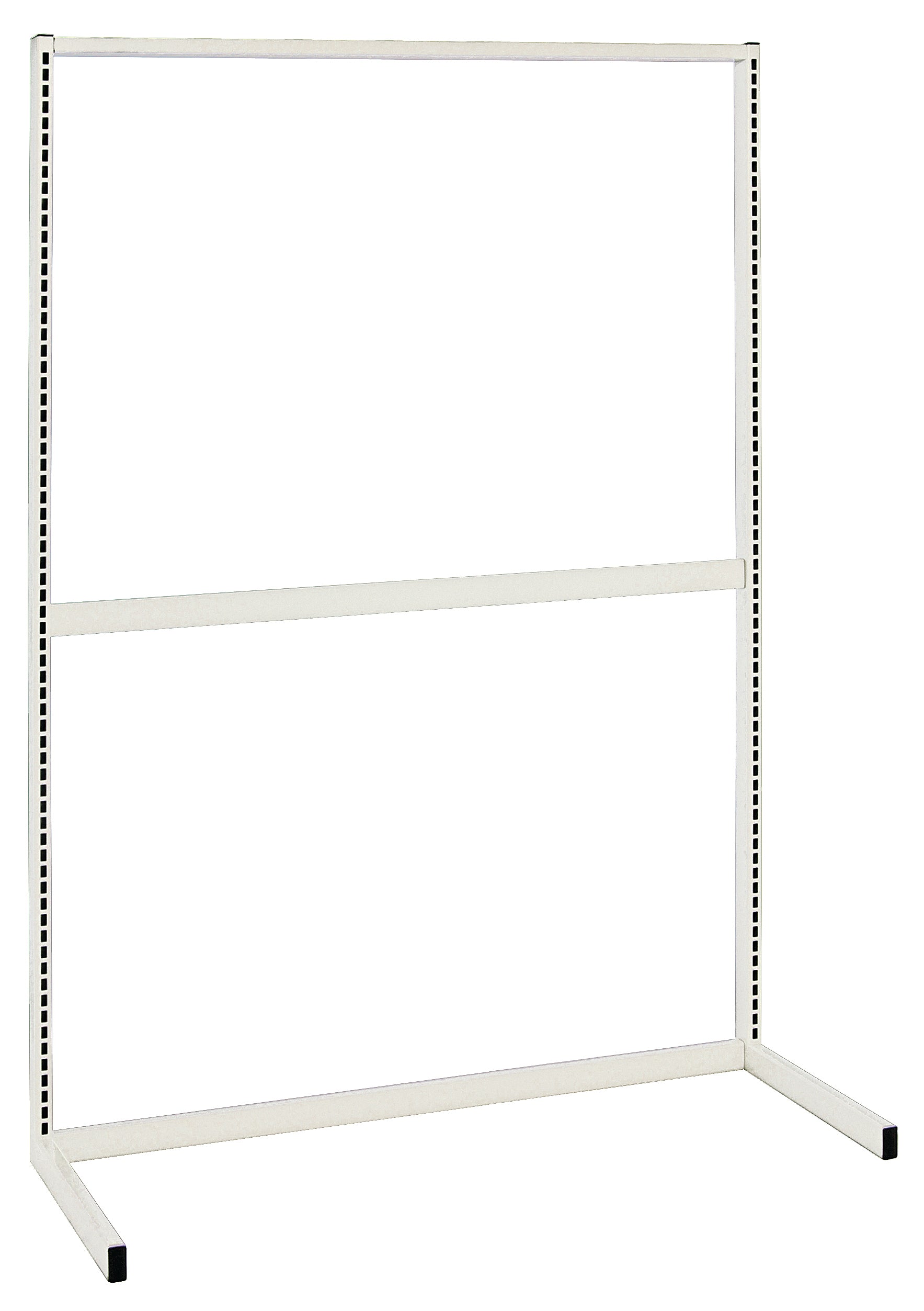 Partition Wall Frame, Starter, single sided, included: (3) tie bars and top caps, (1) upright, white finish