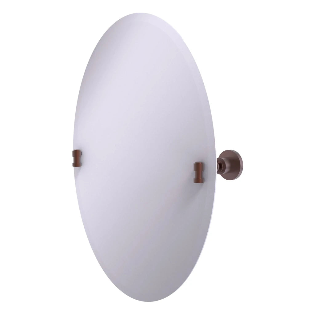 Frameless Oval Tilt Mirror with Beveled Edge - WS-91-CA