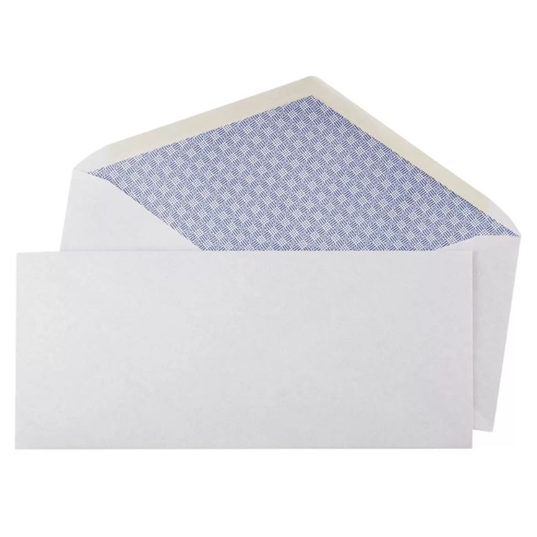 White V Flap No 10 Peel and Seal Security Business Personal Office Envelopes Packs of 10