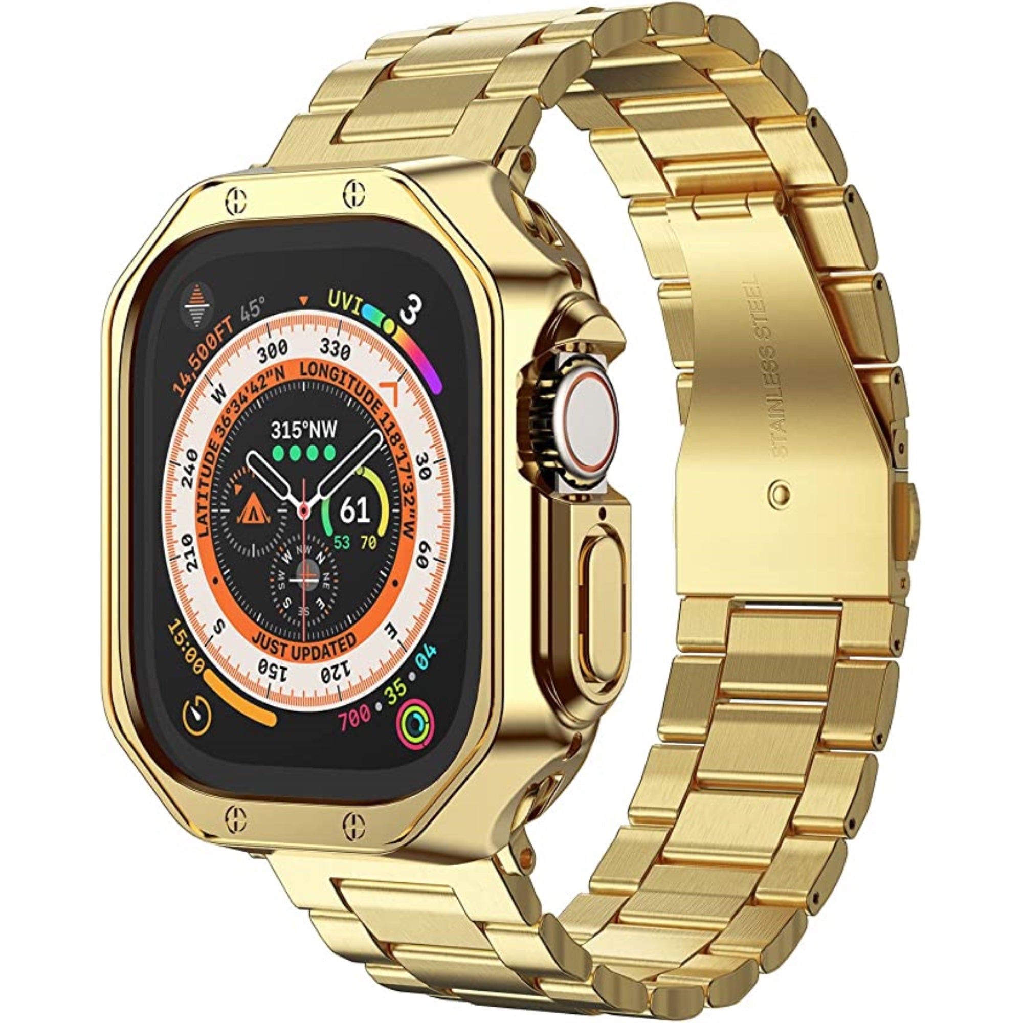 Uni-body Metal Band for Apple Watch 41mm, Gold