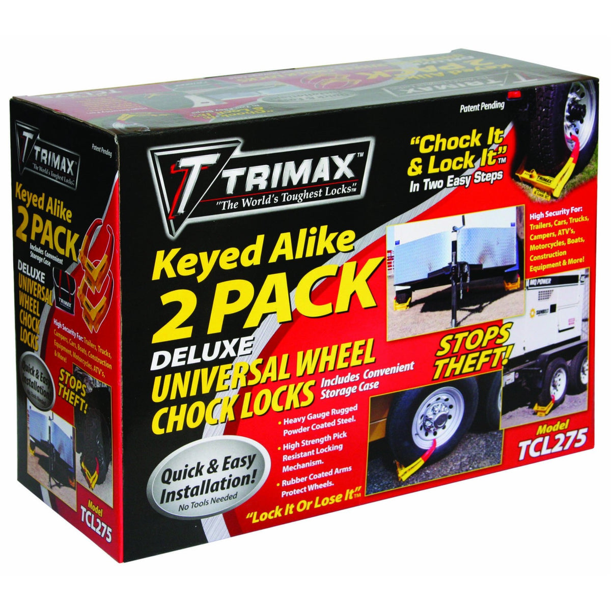 Trimax Wheel Chock Lock Set Of 2
