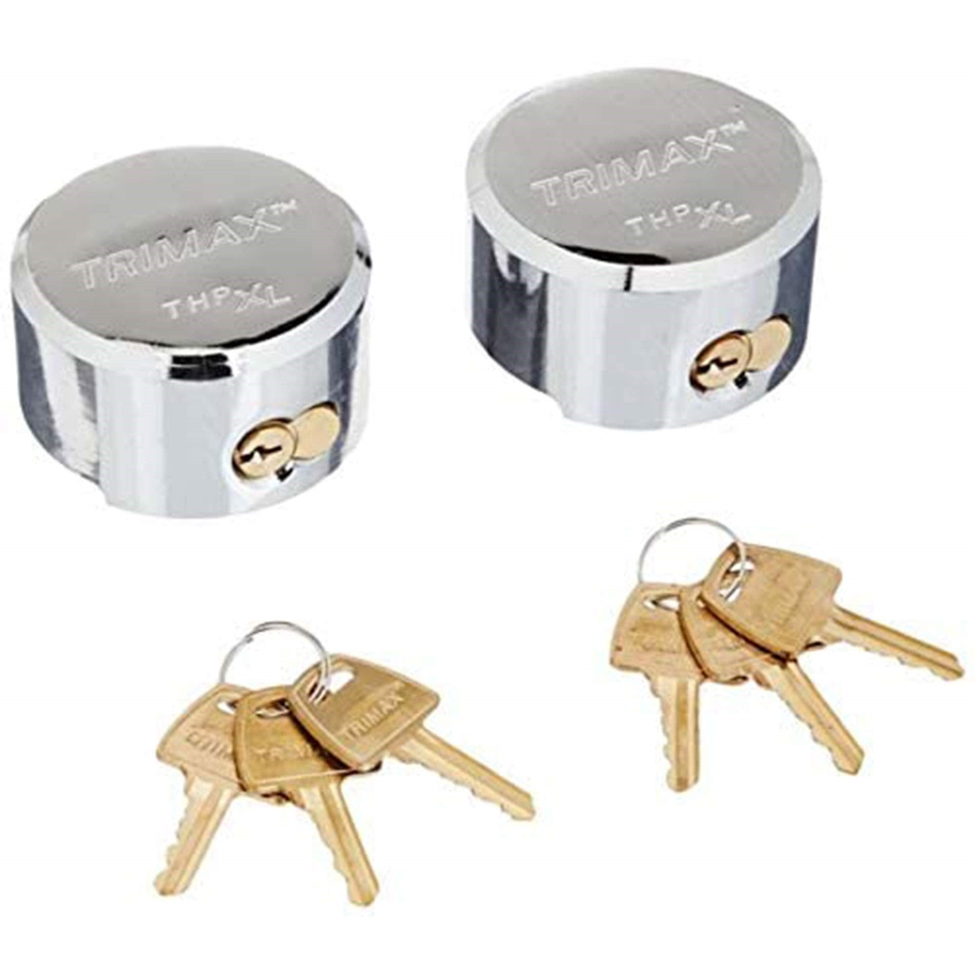 Trimax Thp2Xl Keyed Alike Trailer Door Lock, (Pack Of 2) Silver