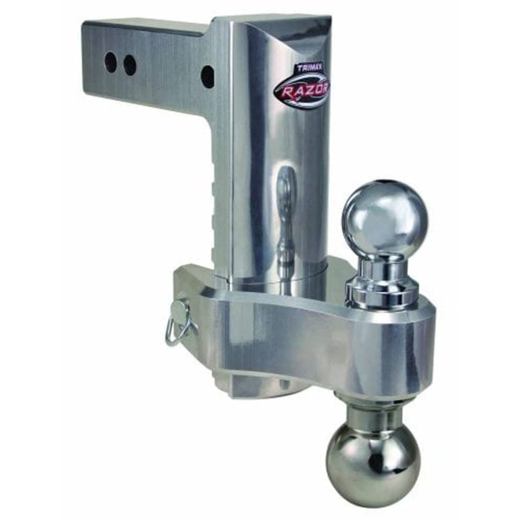 Trimax Heavy Duty Trz8Alhd 8' Pin & Clip Aluminum Drop Hitch Fr 2-1/2' Receivers-Includes Dual Balls