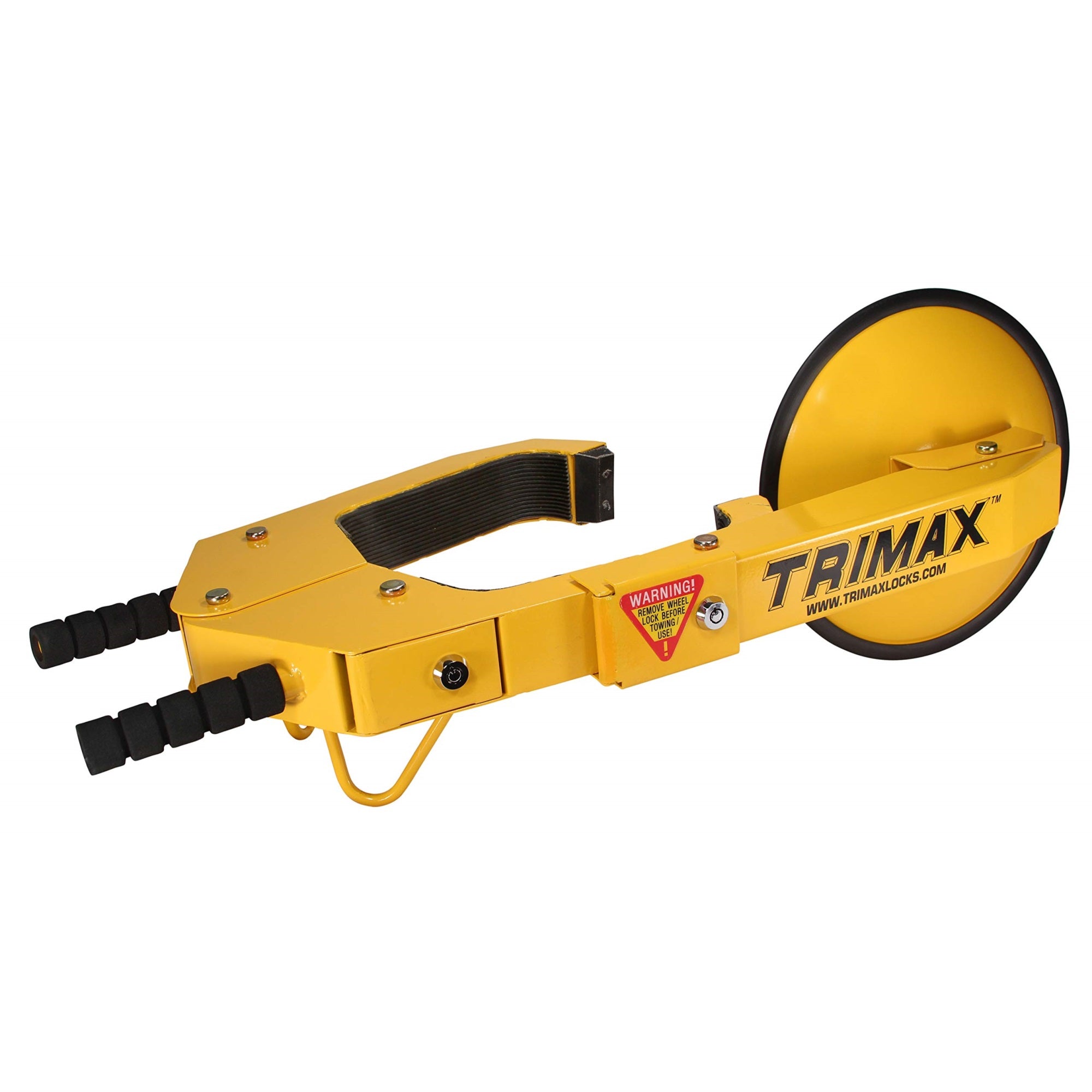 Trimax Twl100 Ultra-Max Adjustable Wheel Lock, Yellow/Black