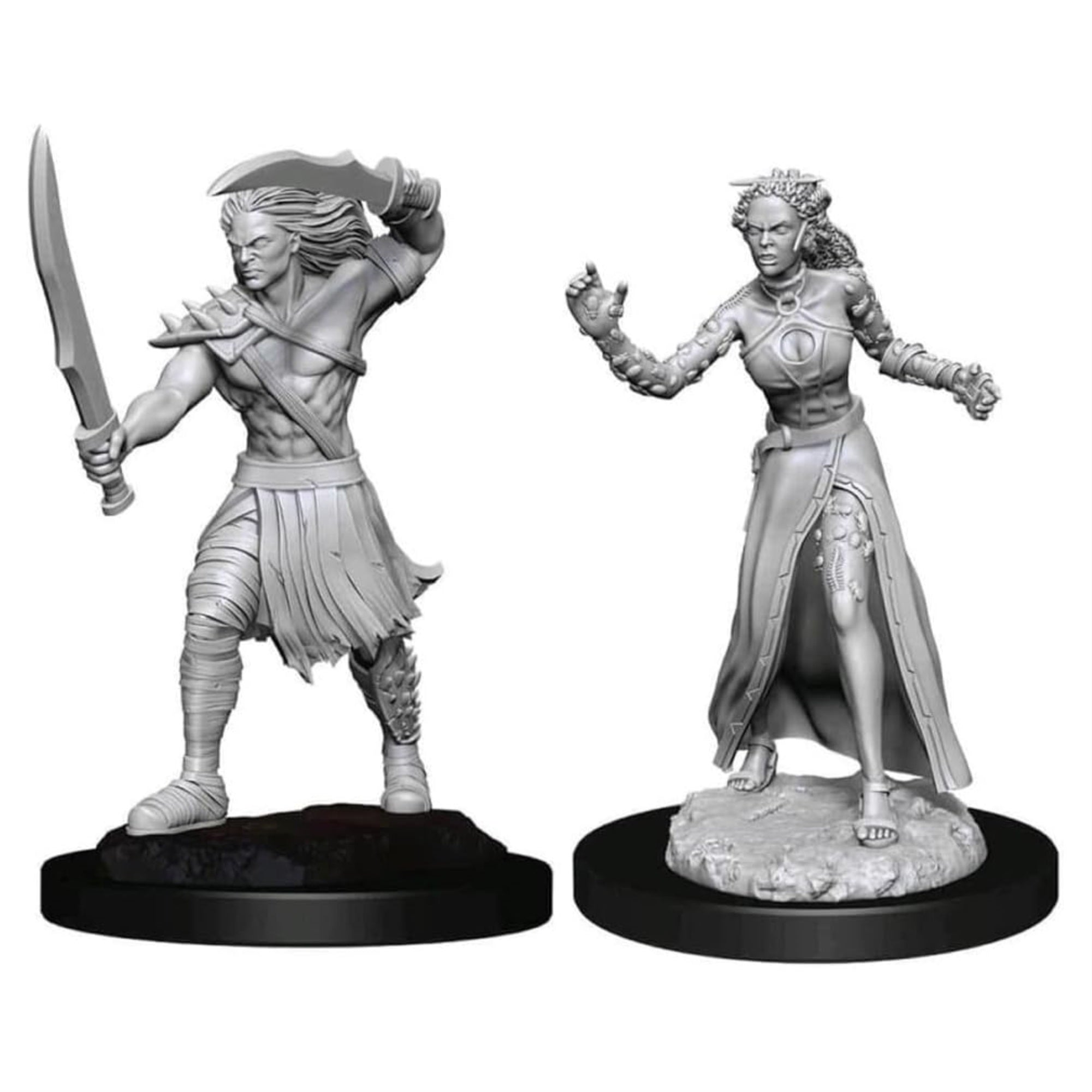 Magic The Gathering Unpainted Miniatures: Vampire Lacerator & Hexmage