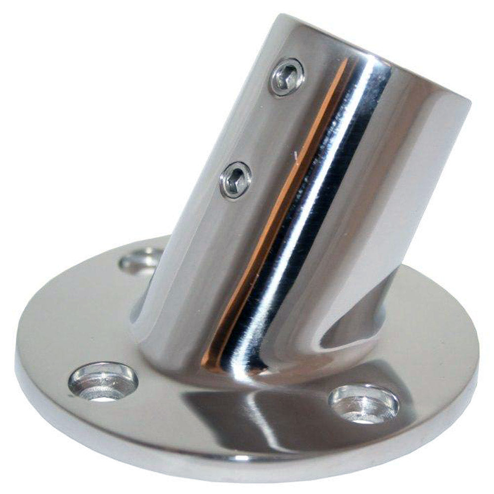 Whitecap 7/8' Od 60 Degree Round Base Ss Rail Fitting
