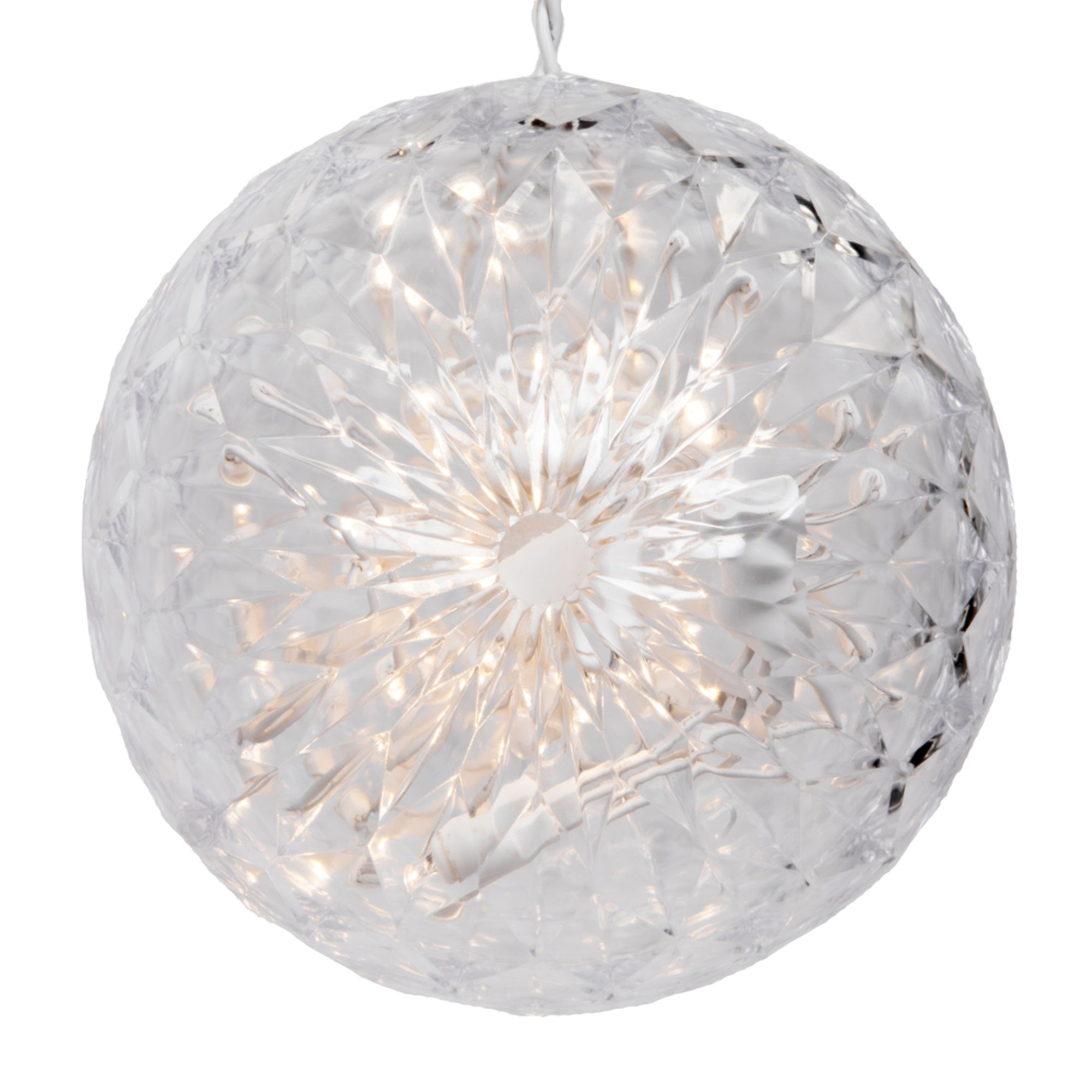 30Lt x 6” LED WmWht Crystal Ball Outdoor