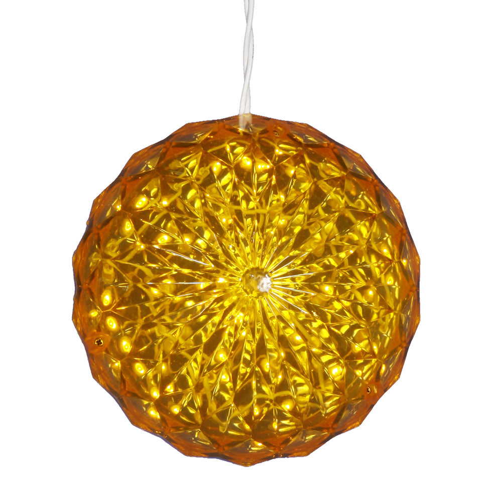 Vickerman 30Lt x6″ LED Yellow Crystal Ball Outdoor - X106607
