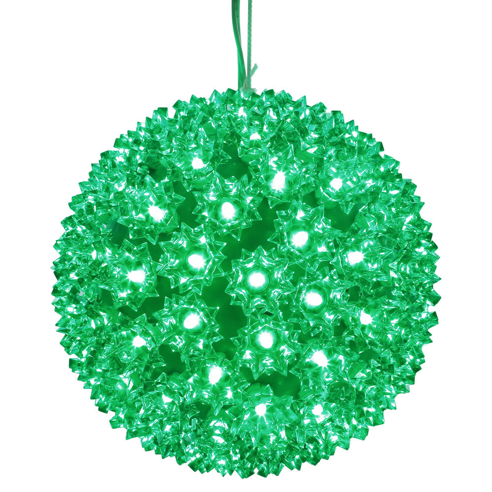 Vickerman 50Lt x 6″ LED Green Starlight Sphere - X120604
