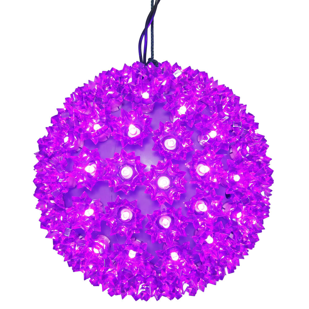 Vickerman 100Lt x 7.5″ LED Purple Starlight Sphere - X120806