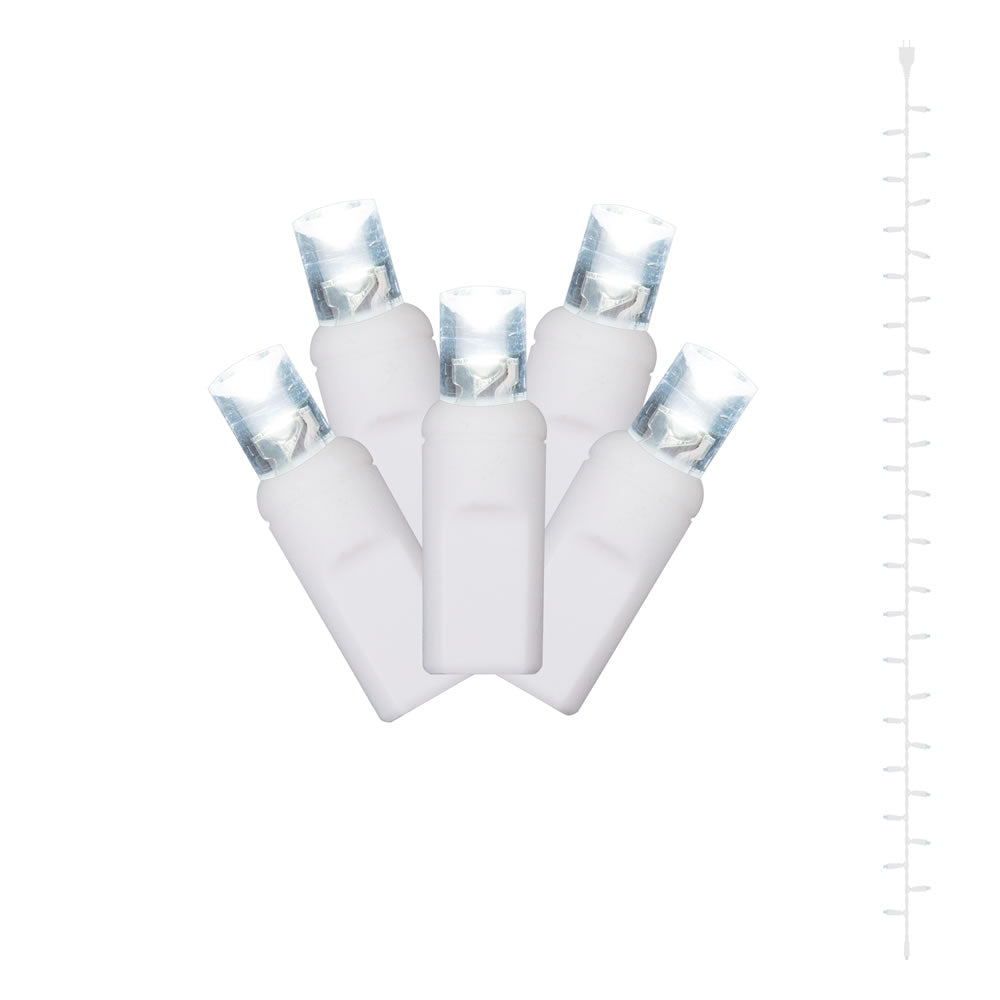 Vickerman 50Lt LED Twkle PureWt WA 1Pc Curtain WW - X13W559